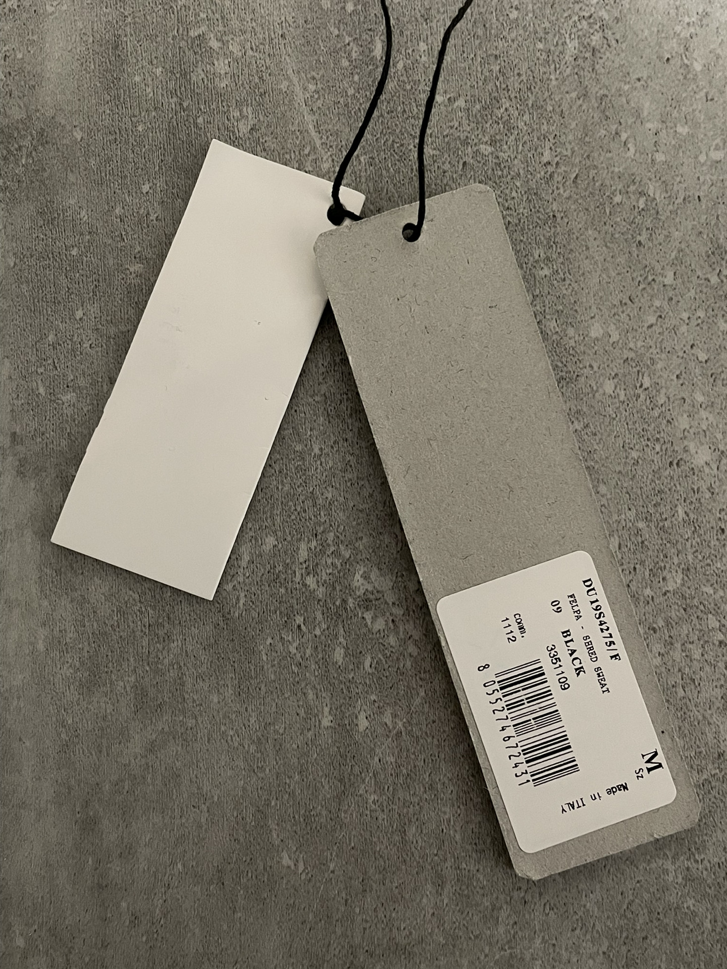 Rick Owens Cutout Fleece Sweatshirt — label
