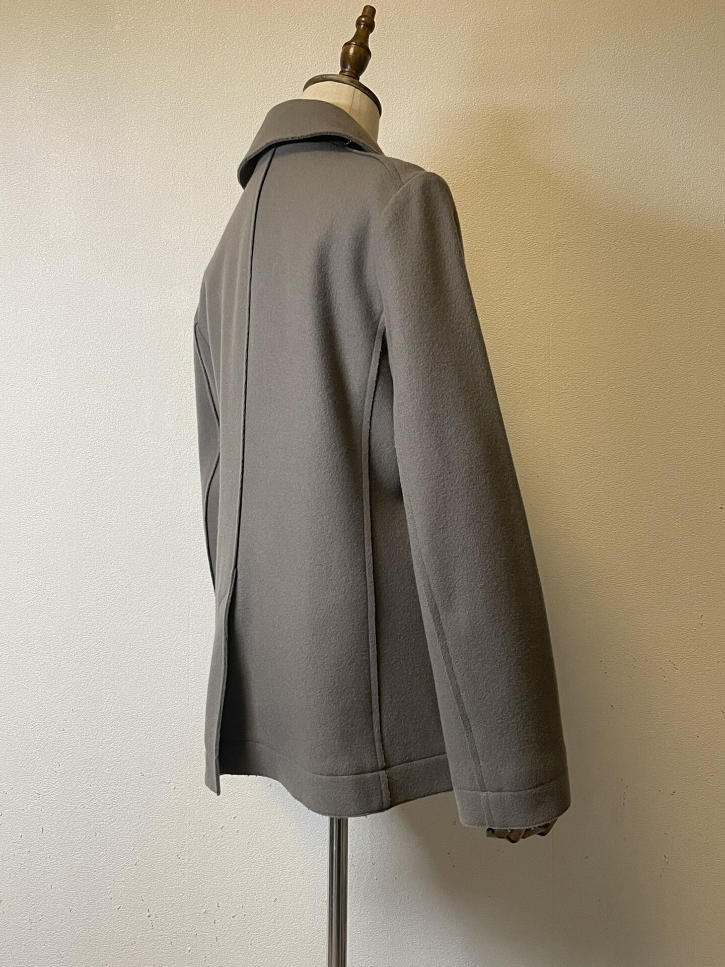 Helmut Lang Wool Double-Breasted Short Jacket — label