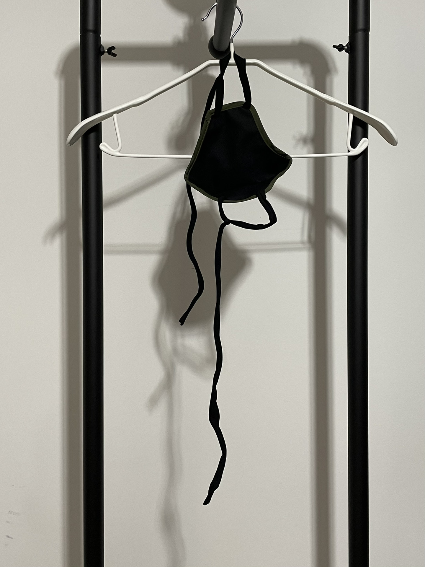 Rick Owens Olive Green Face Mask — detail