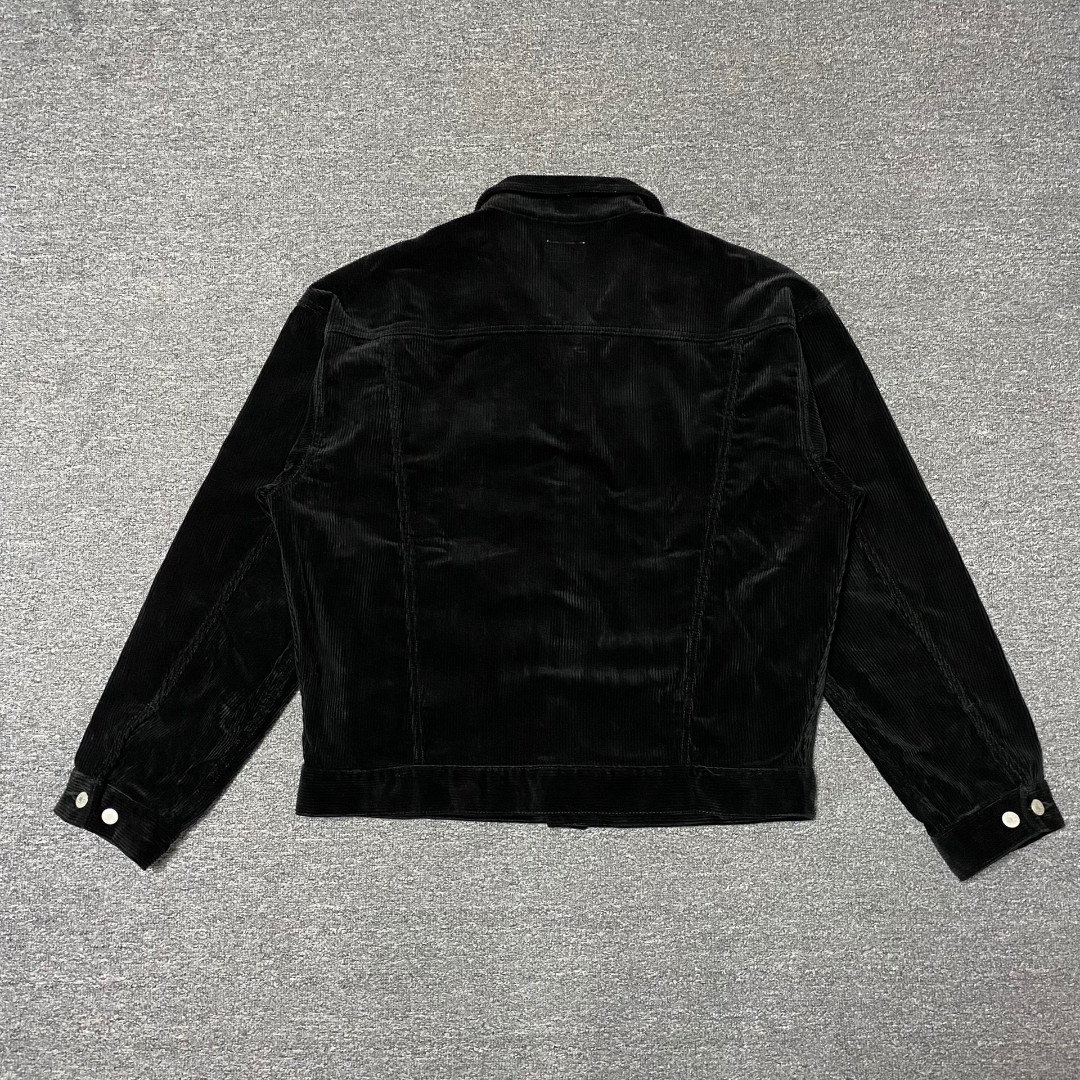 CAVEMPT 20AW Black Corduroy Jacket — front