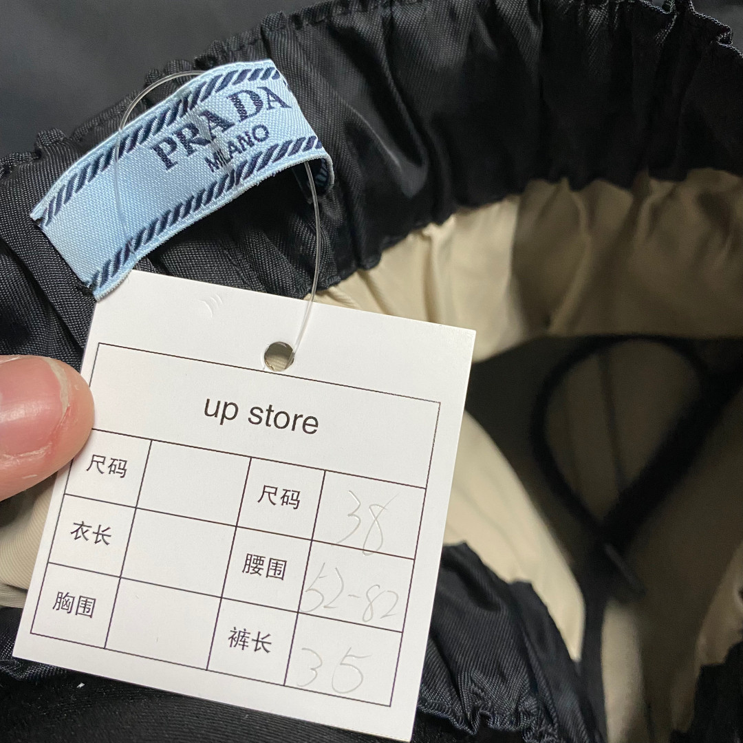 Prada Black Nylon Shorts — back