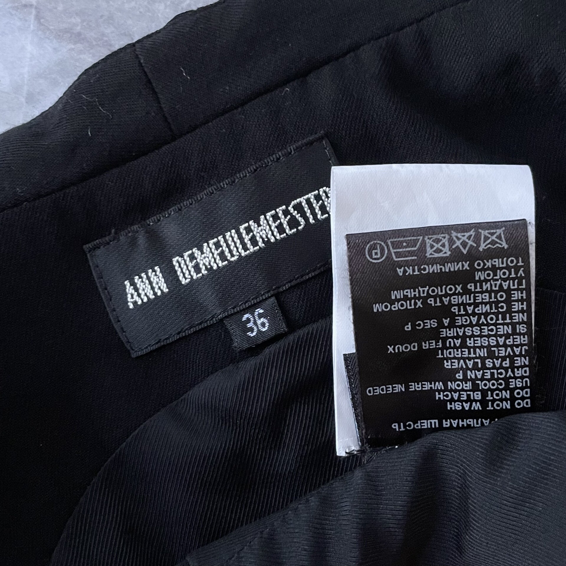 Ann Demeulemeester Black Chain Cropped Vest — back