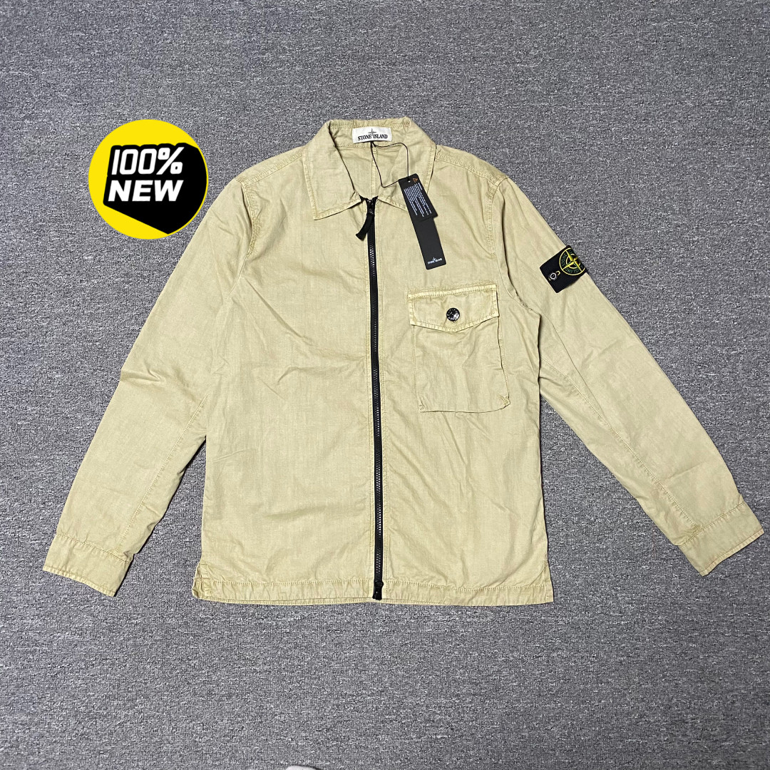 Stone Island Single Pocket Zip-Up Jacket