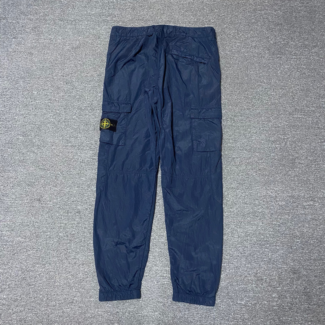 Stone Island Navy Technical Jogger Pants — front