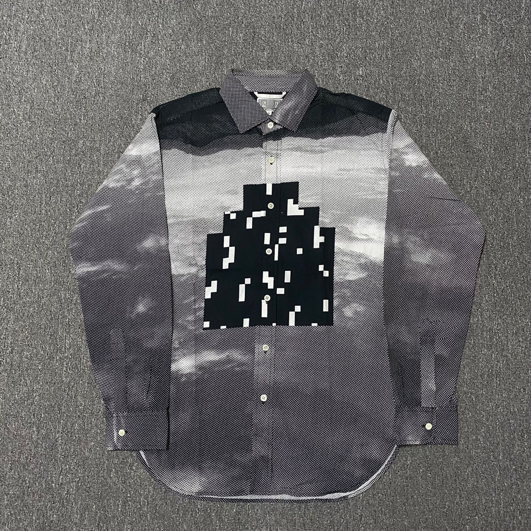 CAVEMPT Pixel Building Long Sleeve Shirt