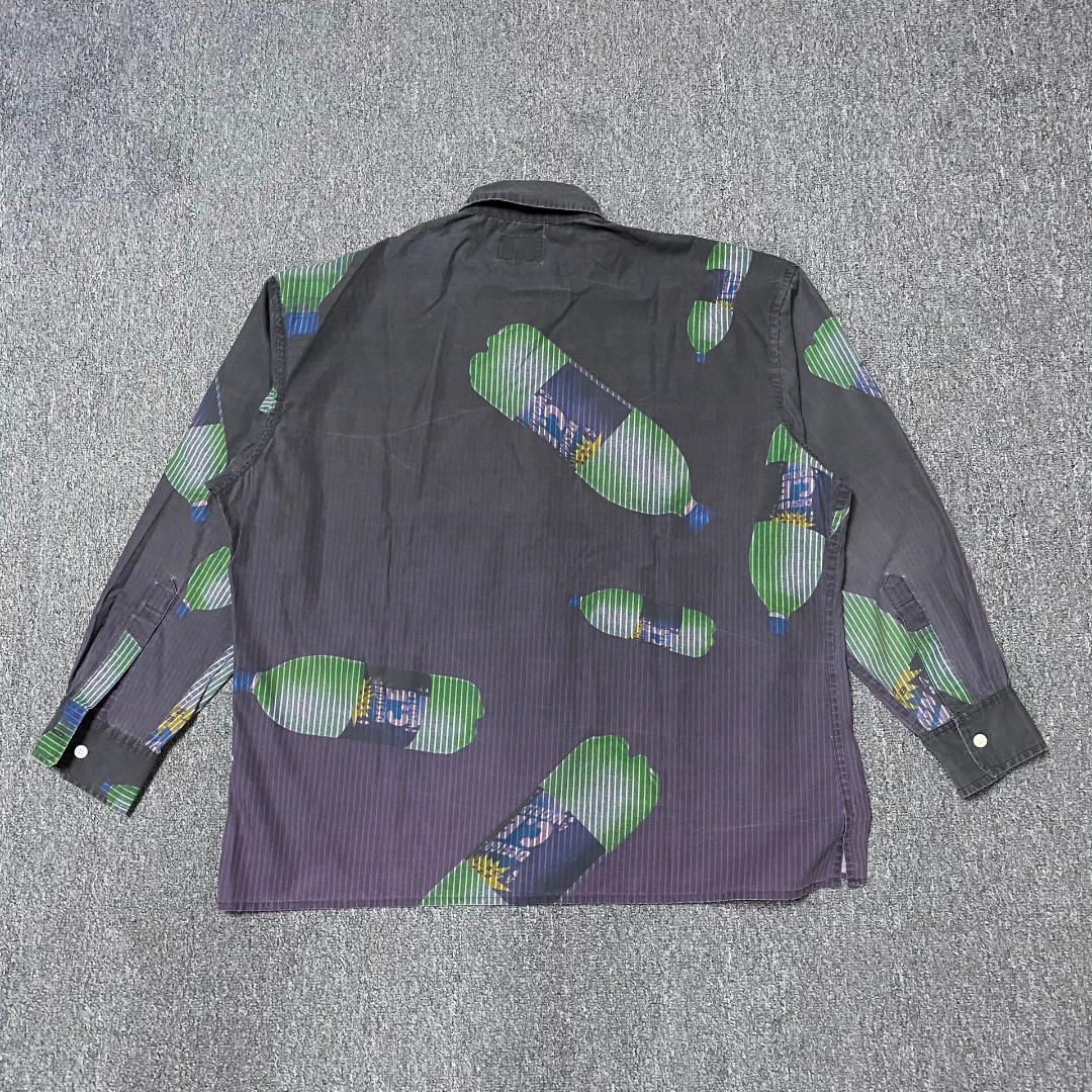 CAVEMPT Soda Print Long Sleeve Shirt — front