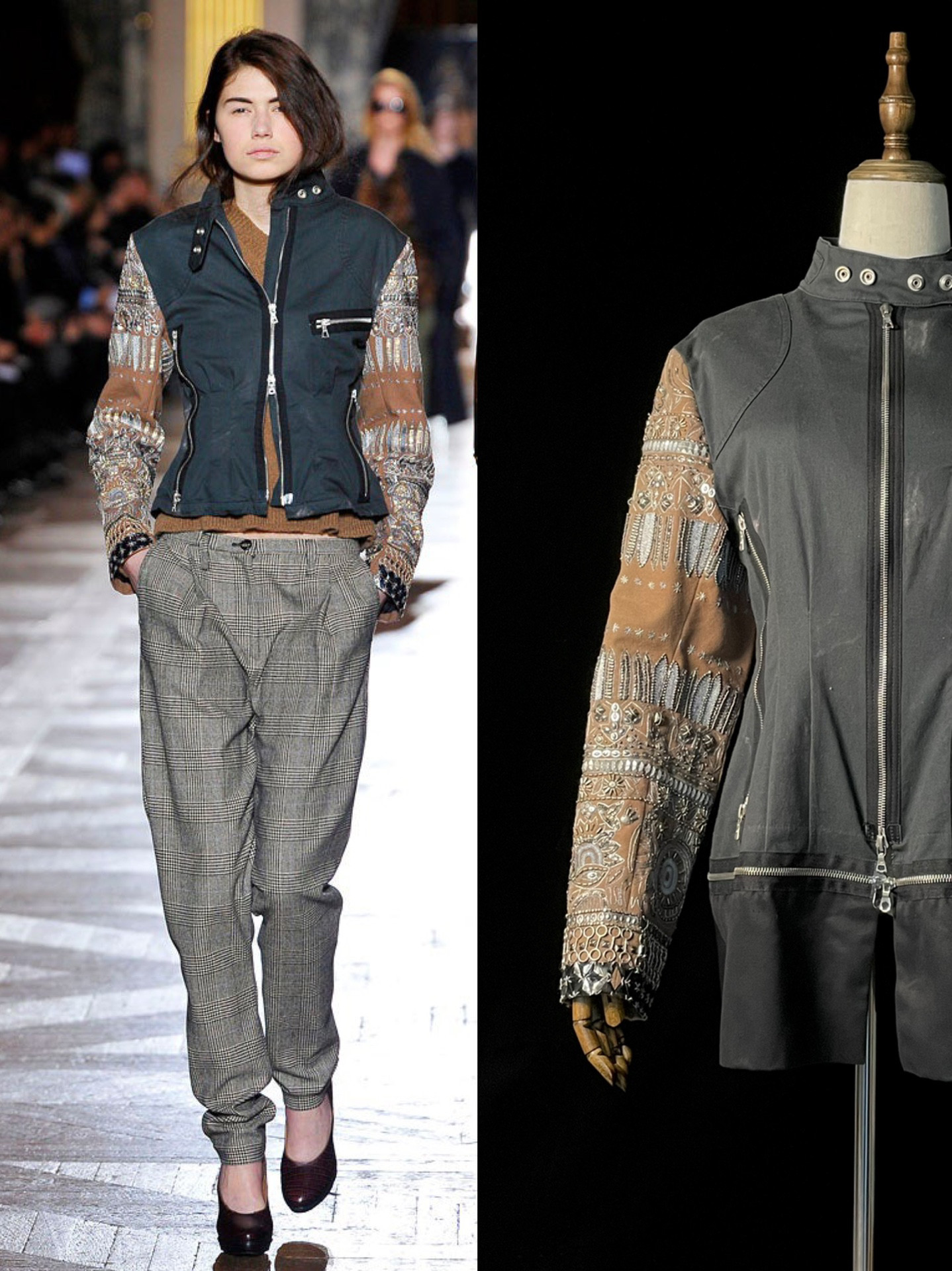Dries Van Noten F/W10 Metal Embroidered Jacket — front