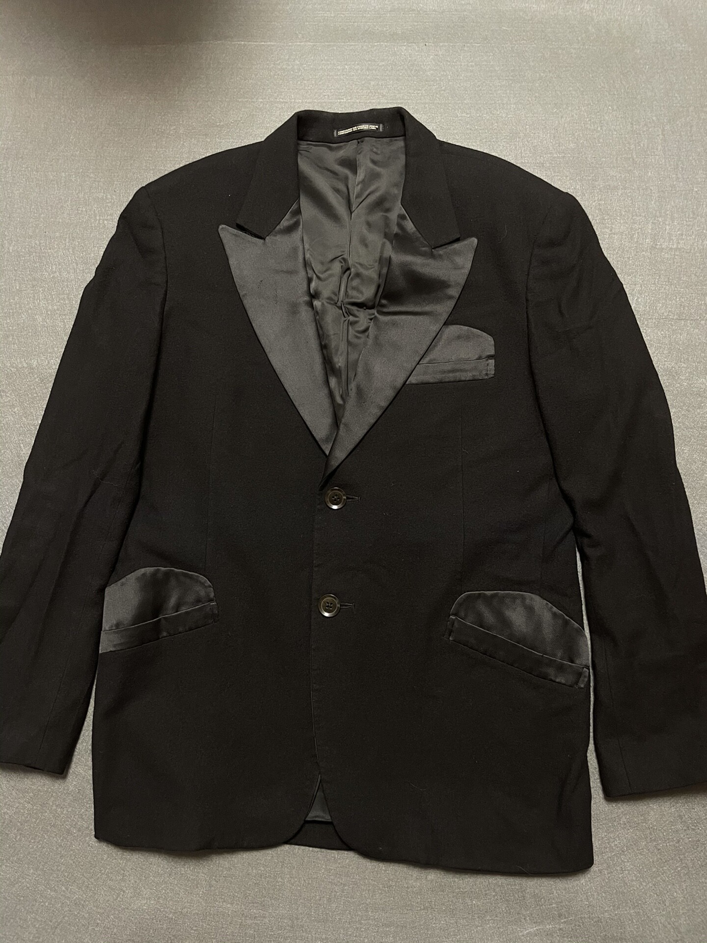 Yohji Yamamoto 07AW Peak Lapel Smoking Jacket — front