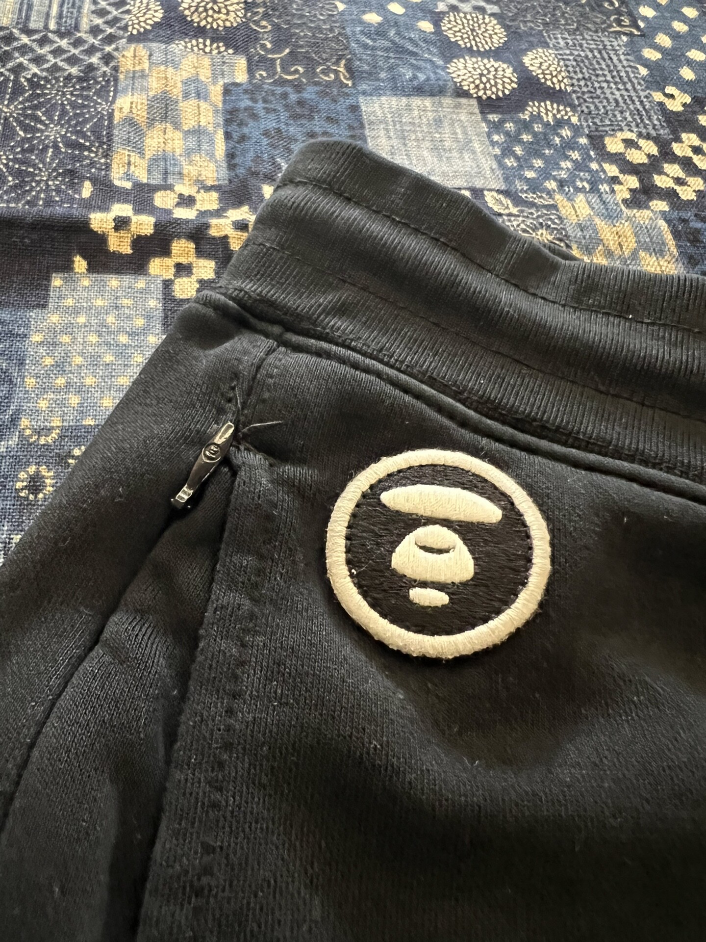 Aape Black Jogger Casual Pants — detail