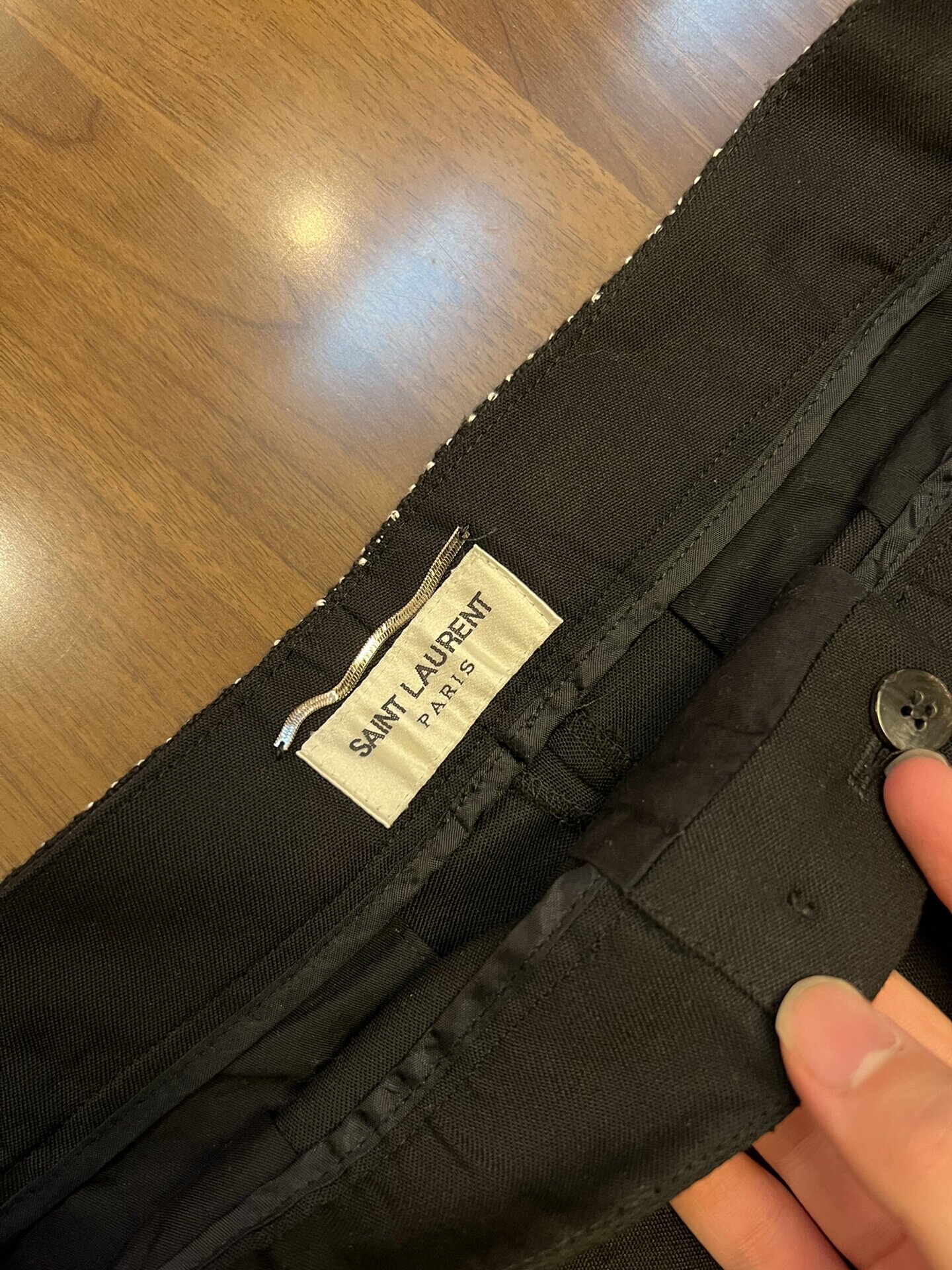 Saint Laurent 18SS Mohair Short Trousers — front