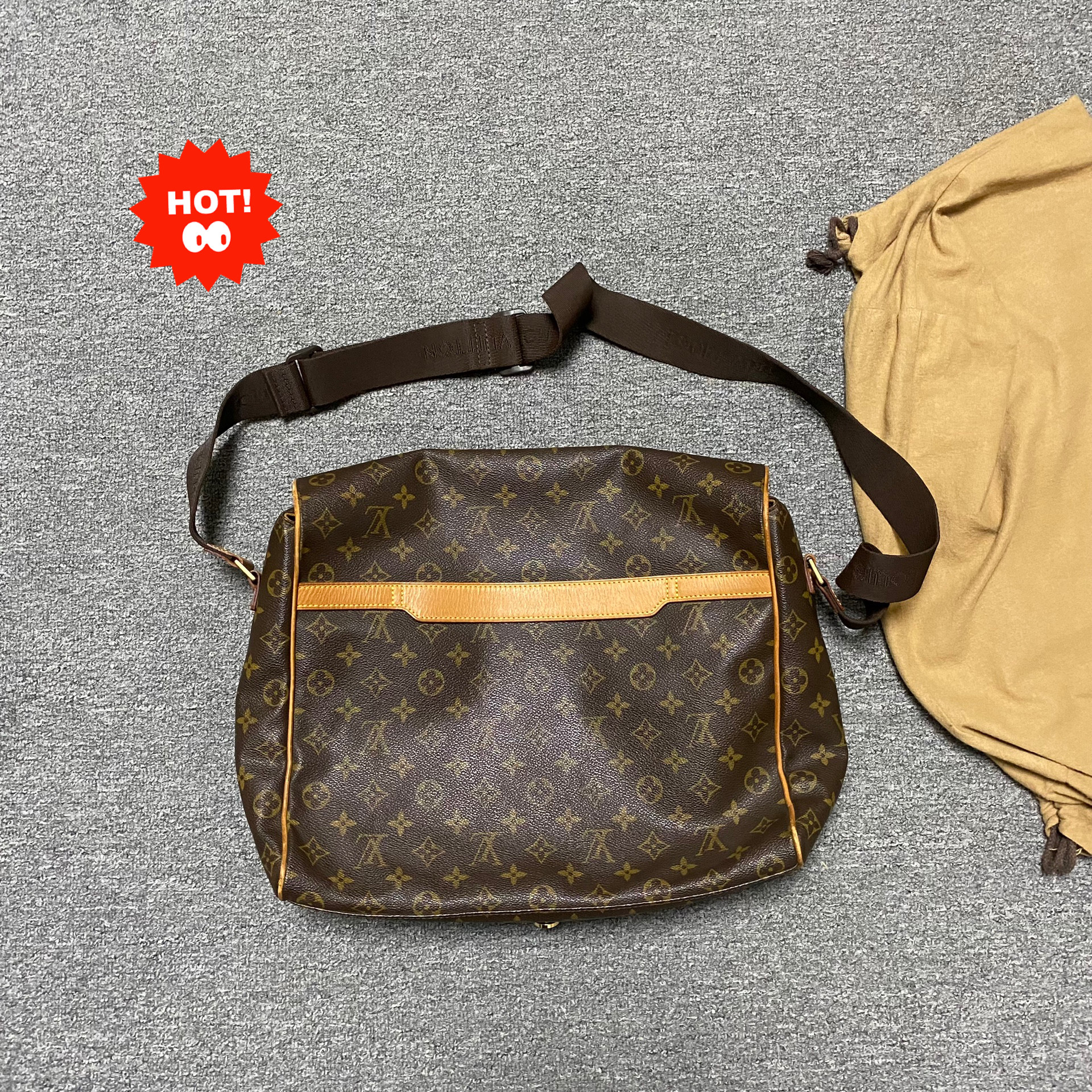 Louis Vuitton Monogram Shoulder Bag — front