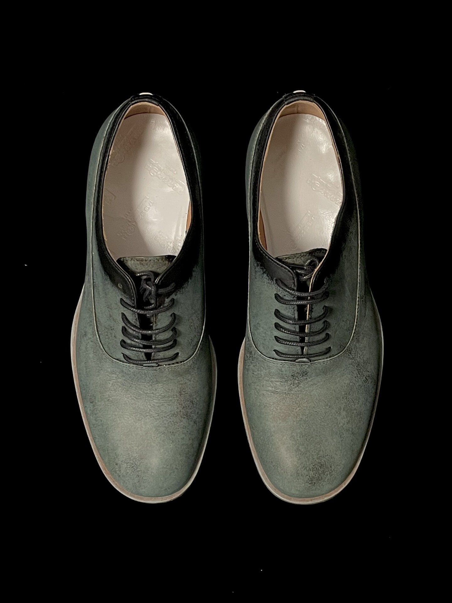 Maison Martin Margiela Green Patina Derby — front