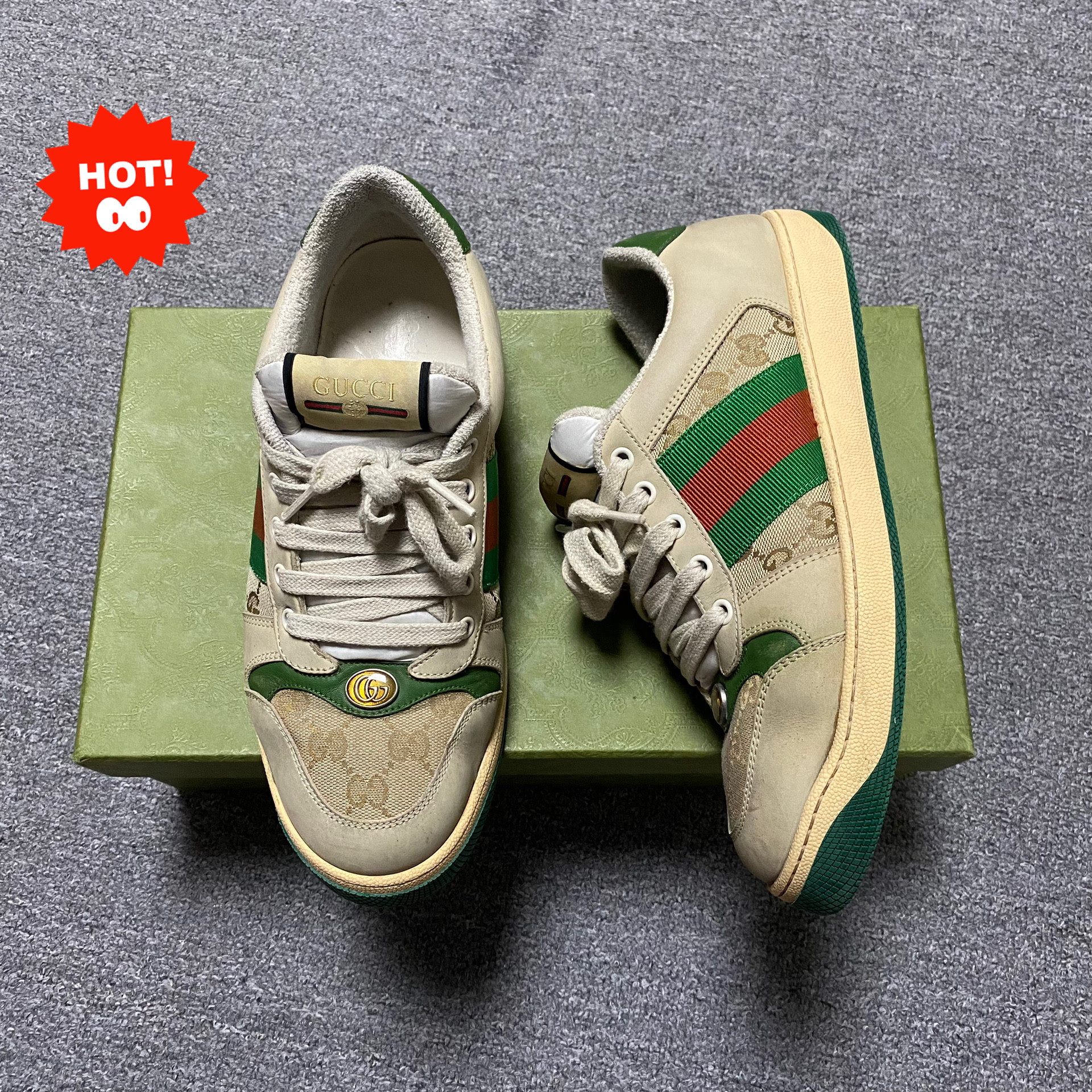 Gucci GG Monogram Dirty Sneakers