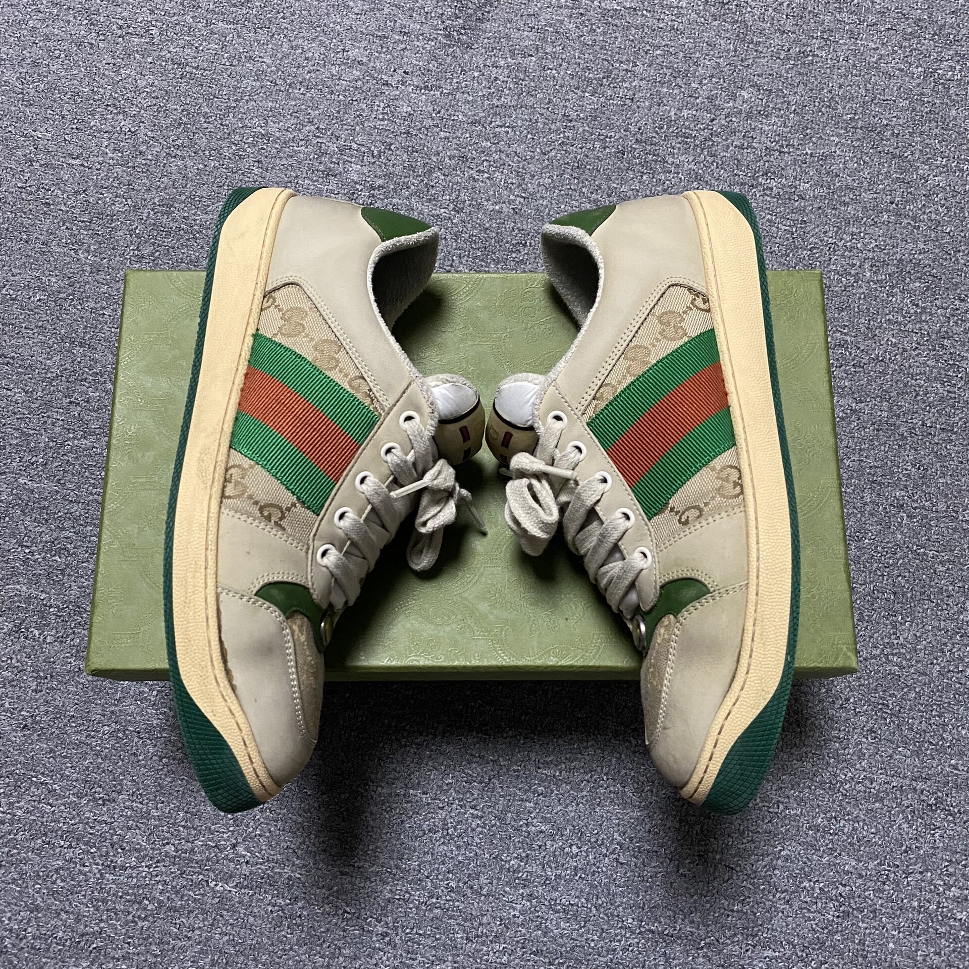Gucci GG Monogram Dirty Sneakers — detail