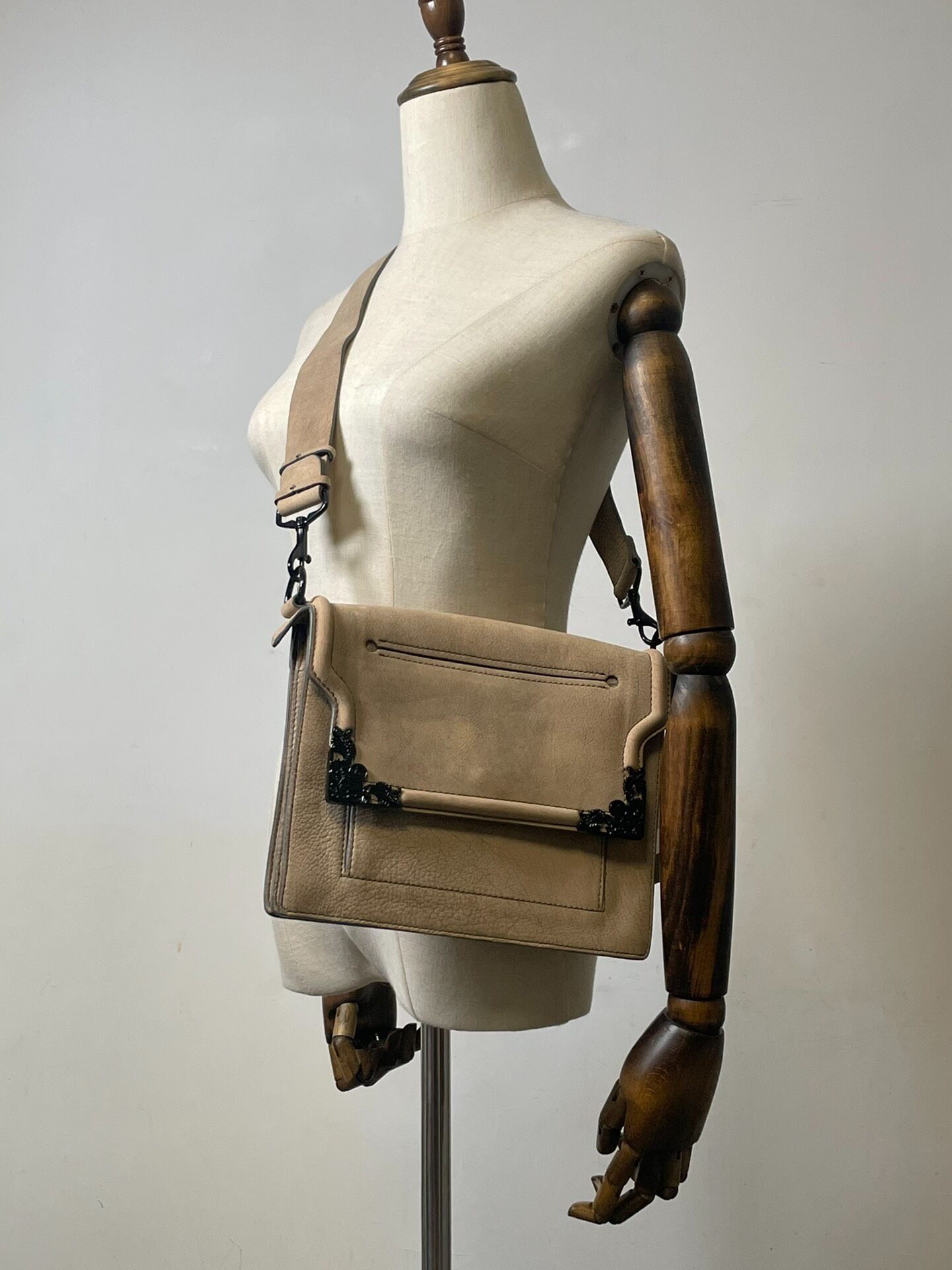 Alexander McQueen Baroque Envelope Bag — back