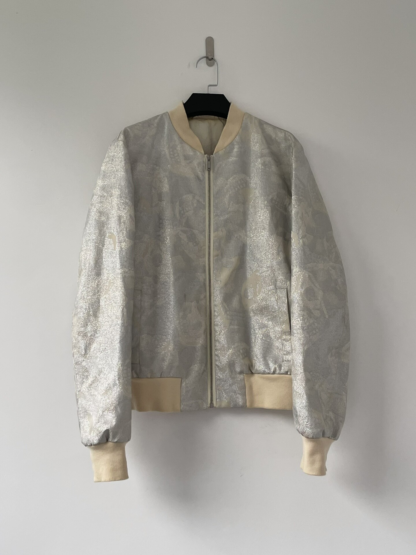 Alexander McQueen S/S15 Silver Pilot Jacket