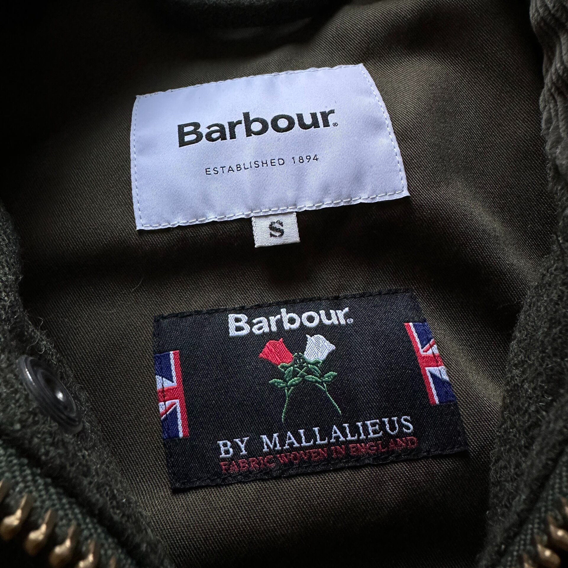 Barbour Spey Tweed Jacket — label
