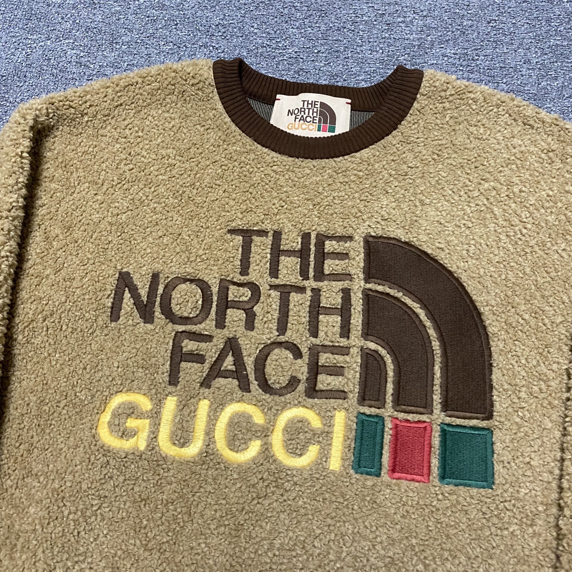 Gucci TNF Fleece Crewneck Sweatshirt — back