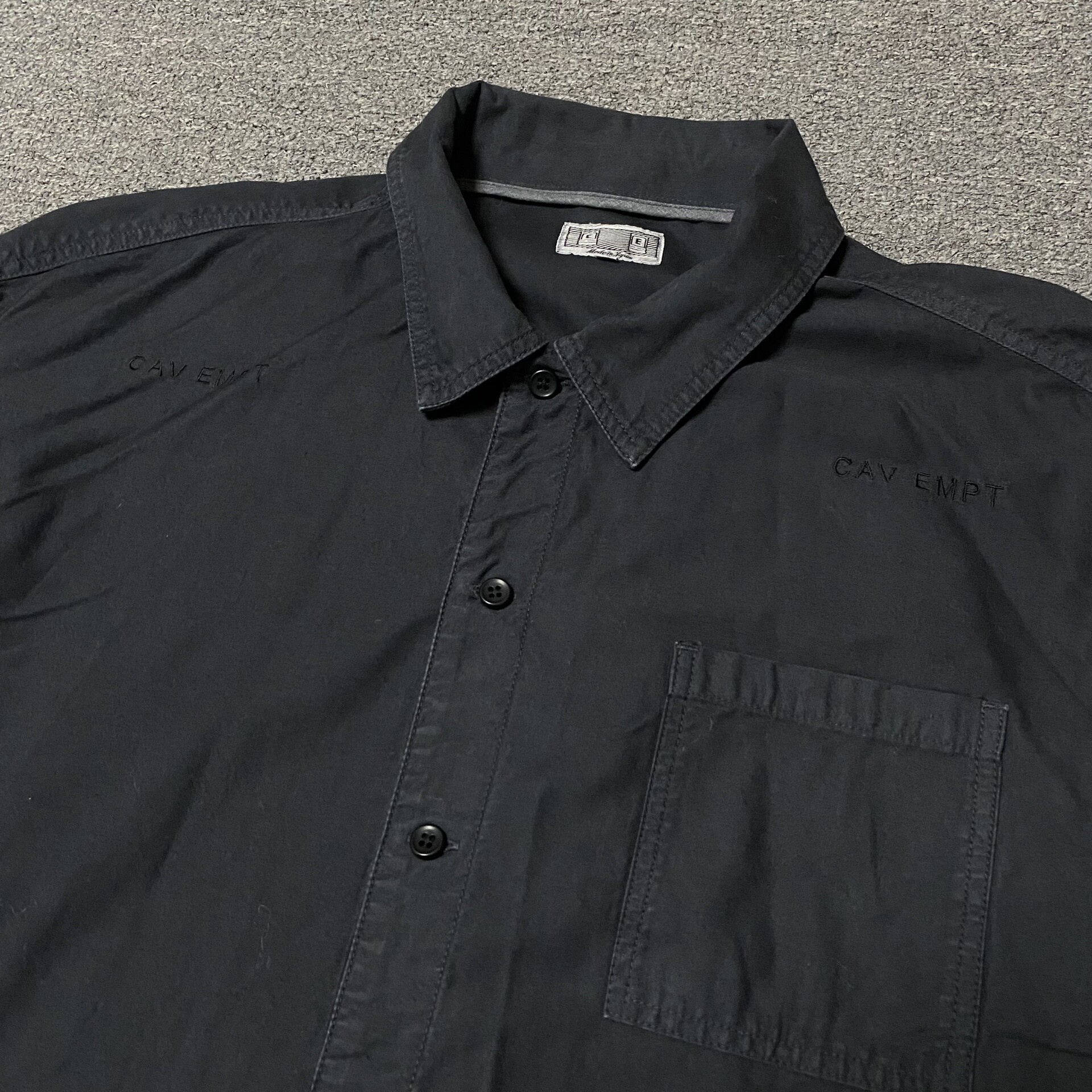 Cav Empt Dark Gray Long Sleeve Shirt — detail