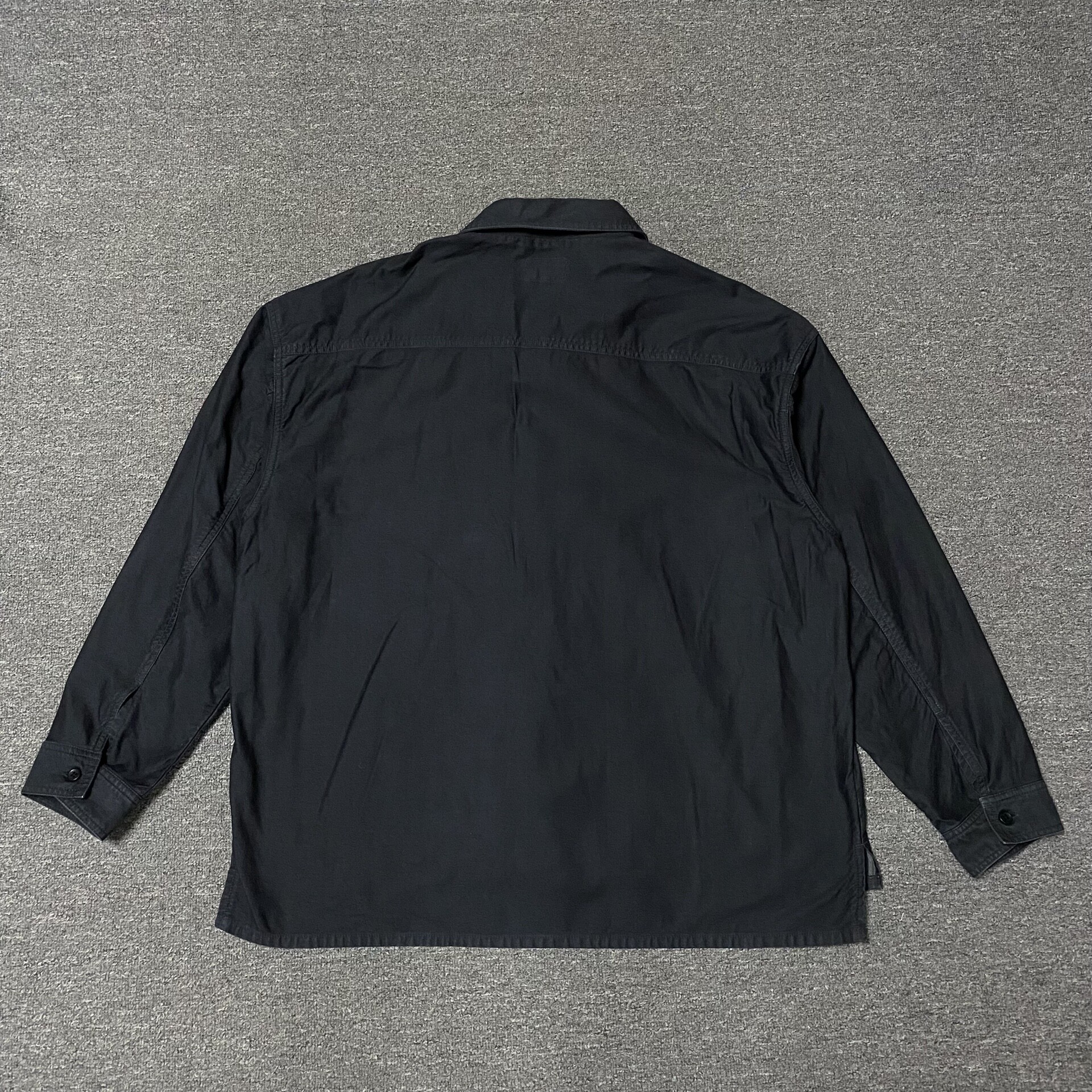 Cav Empt Dark Gray Long Sleeve Shirt — front
