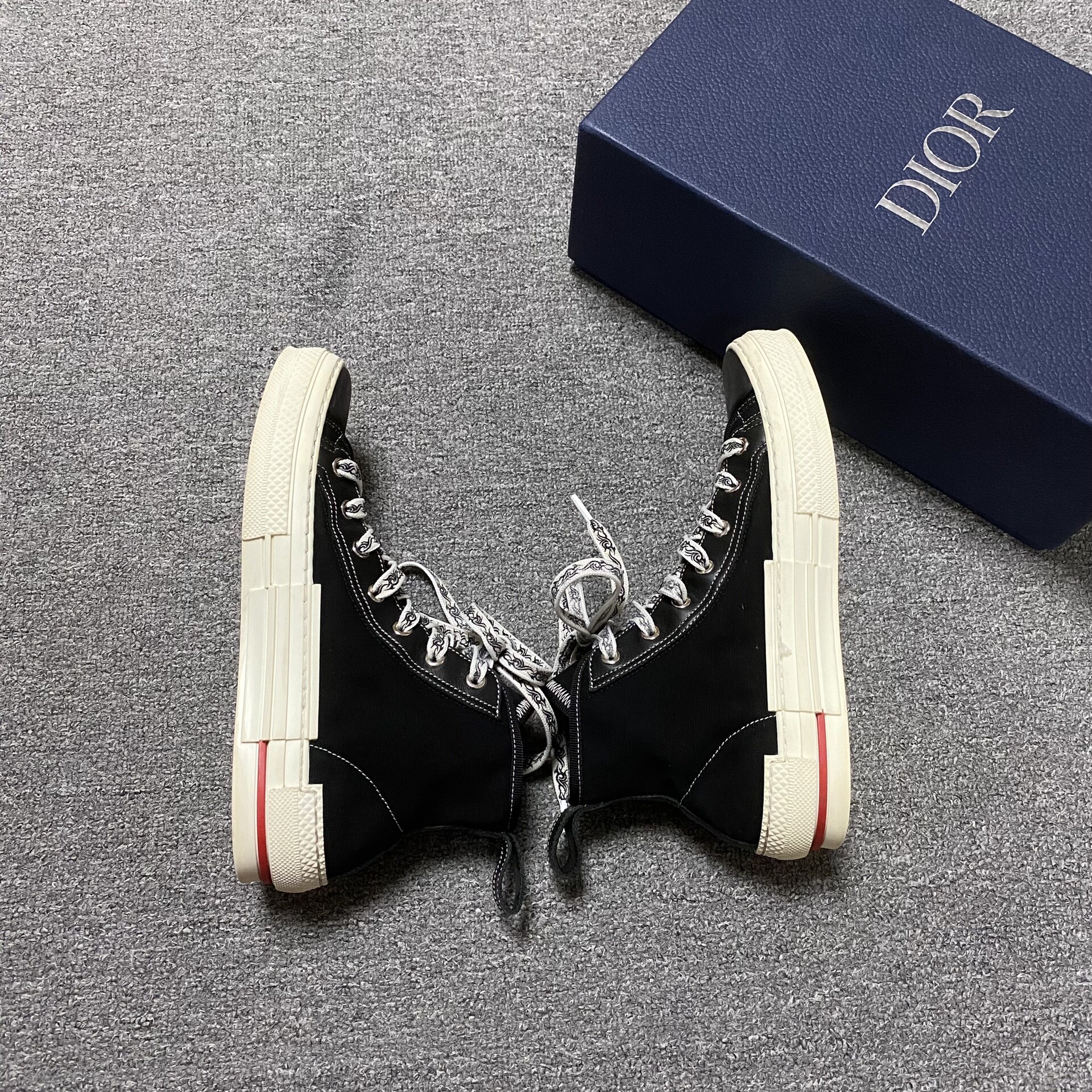 Dior B23 High-Top Canvas Sneakers — back