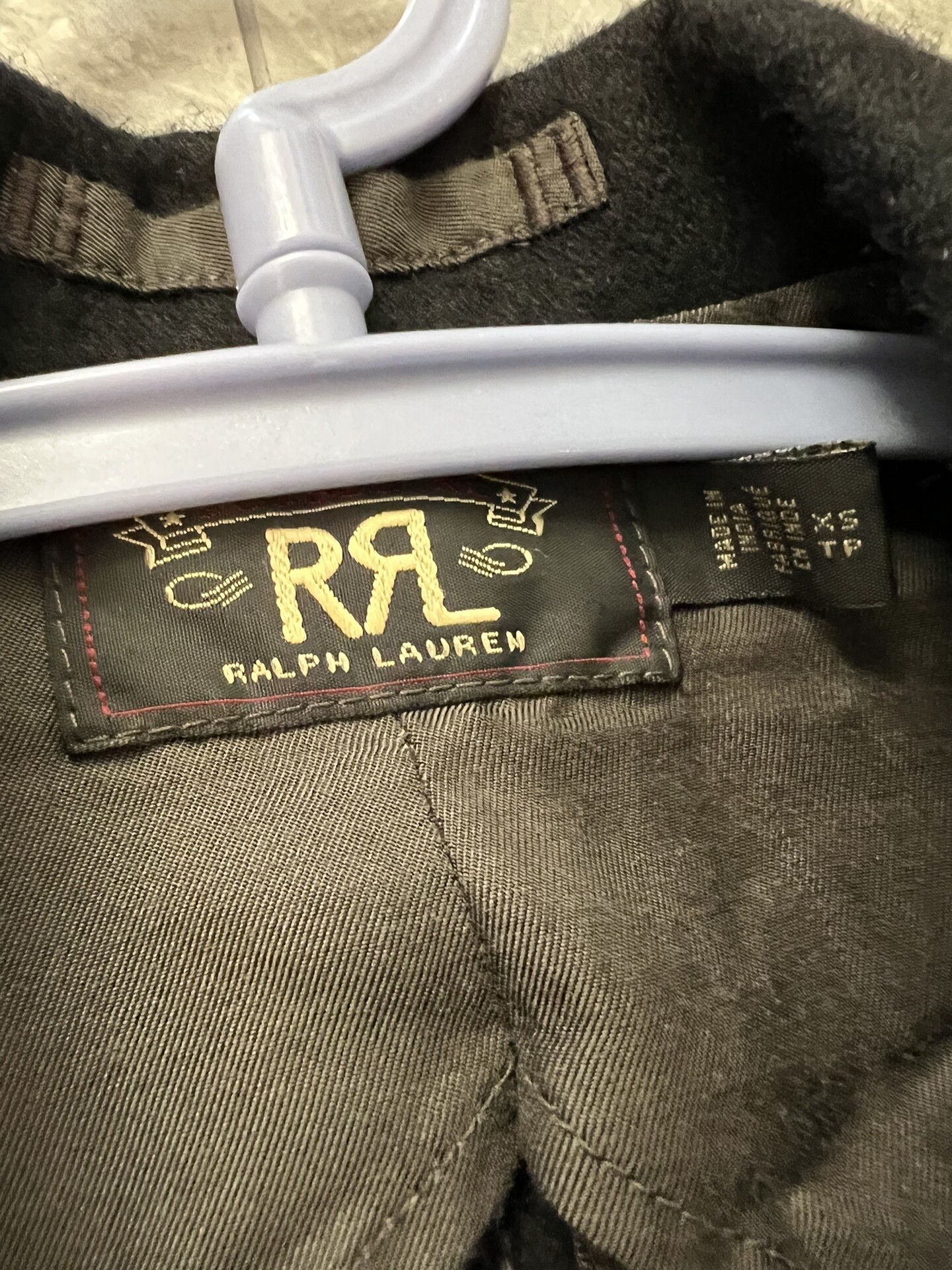 RRL Black Wool Blazer XS — front