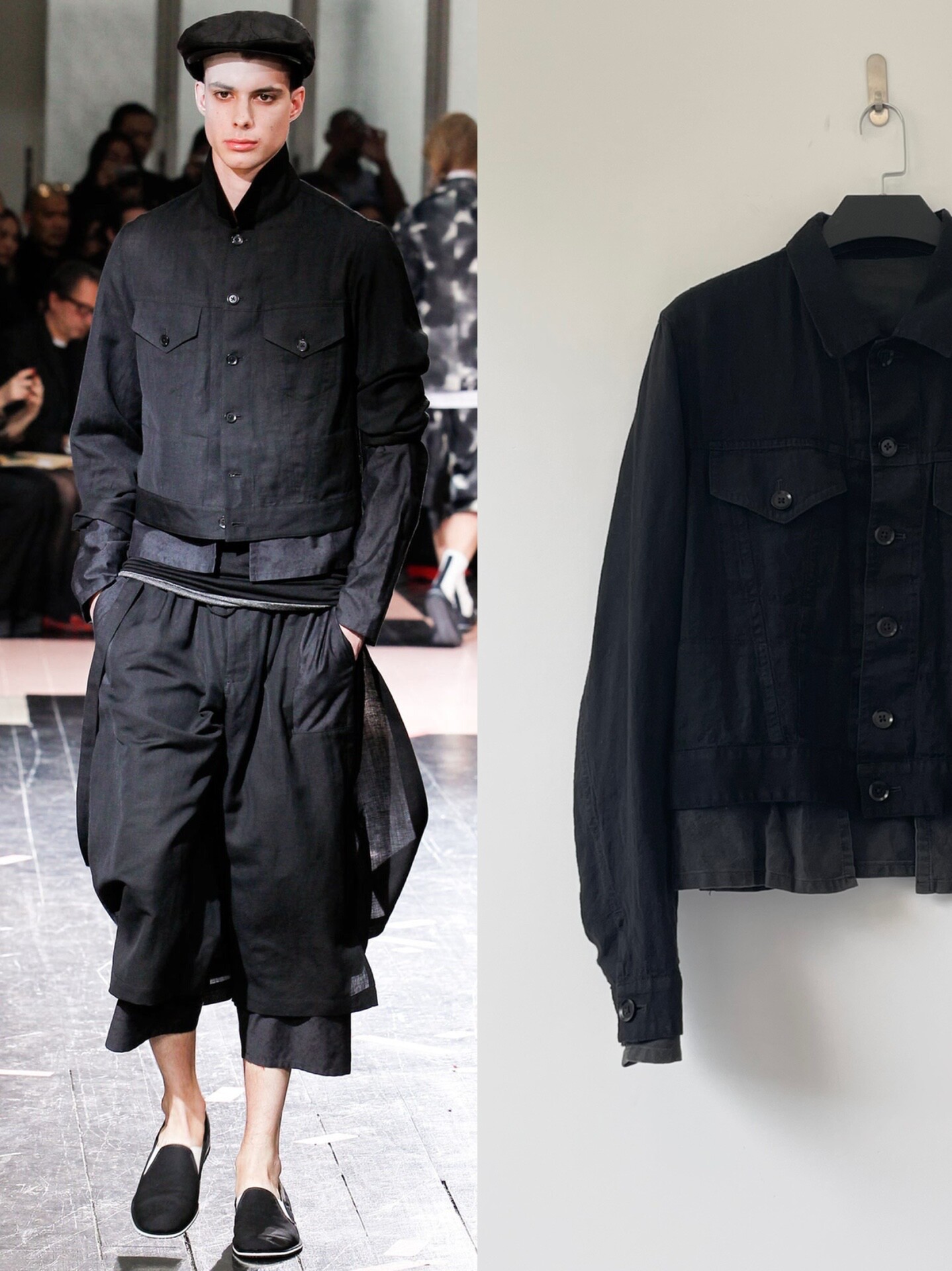 Yohji Yamamoto PourHomme S/S14 Layered Jacket