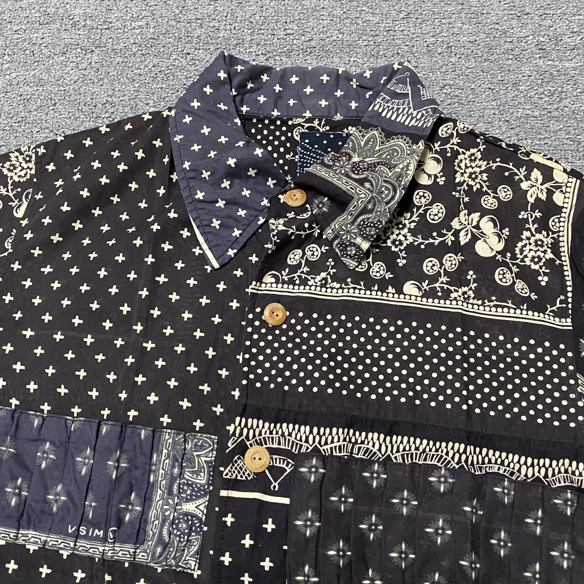 Visvim 20SS ICT Bandana Shirt — detail