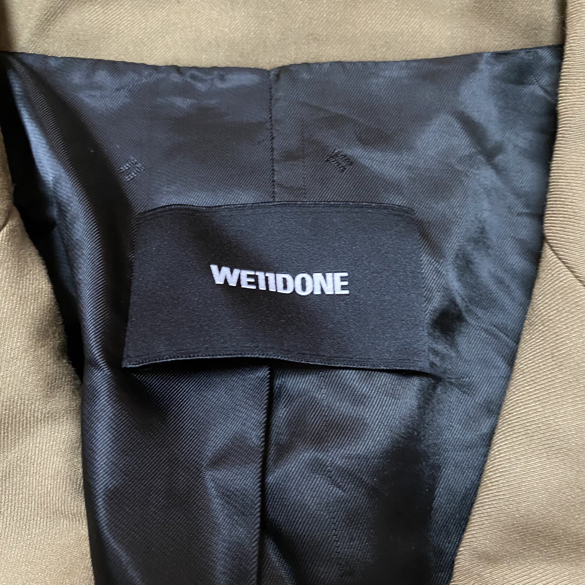 WE11DONE Brown Single-Breasted Blazer — back