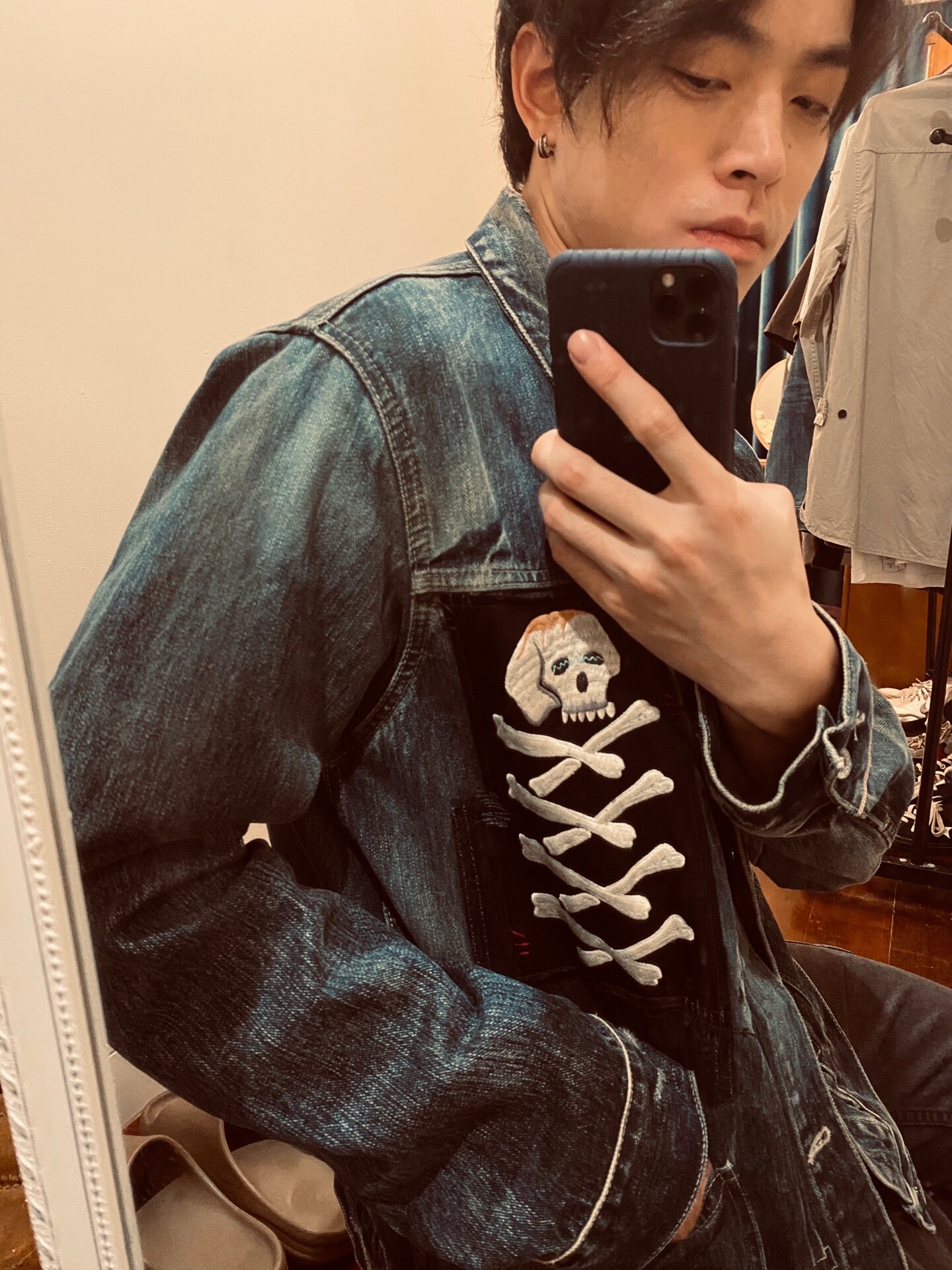 Neighborhood 19SS Savage MR Porter Denim Jacket — front