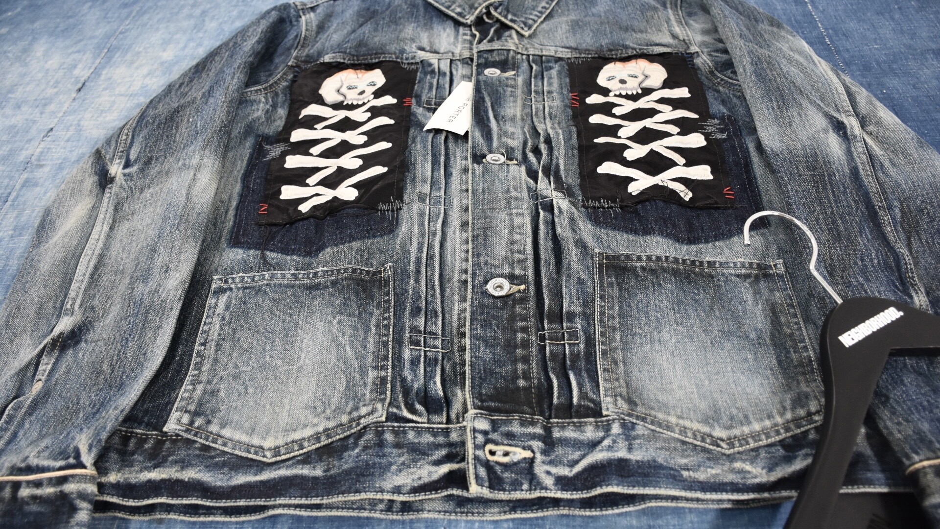 Neighborhood 19SS Savage MR Porter Denim Jacket — label