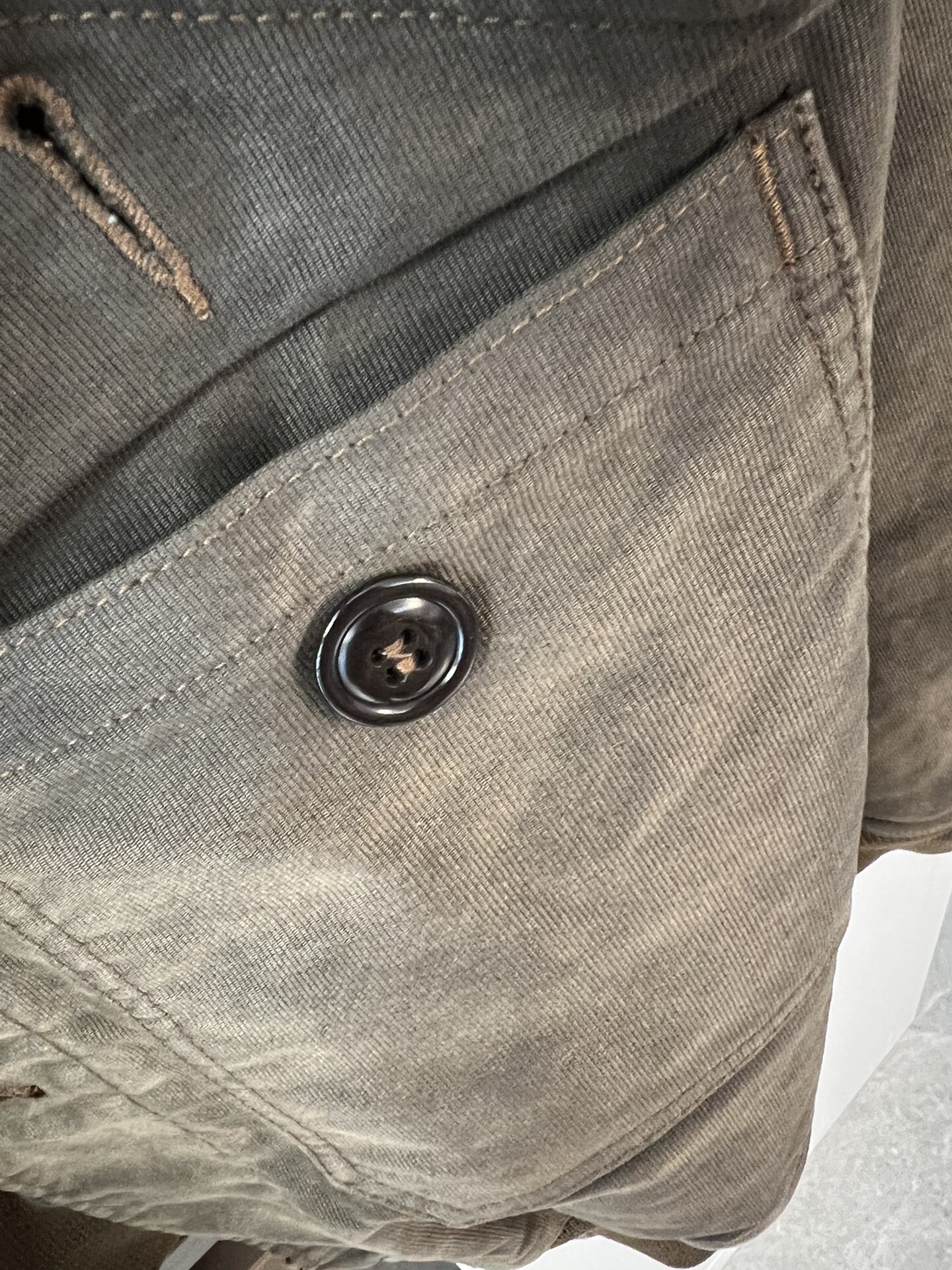 RRL Faded Grayish-Brown Bomber Jacket — label