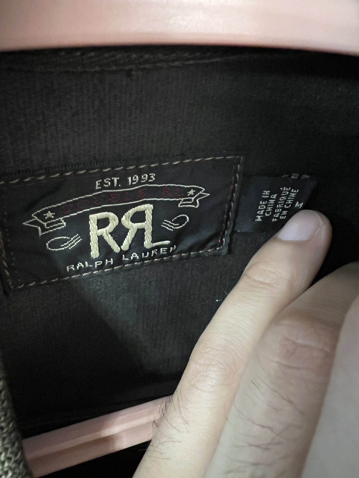 RRL Faded Grayish-Brown Bomber Jacket — front