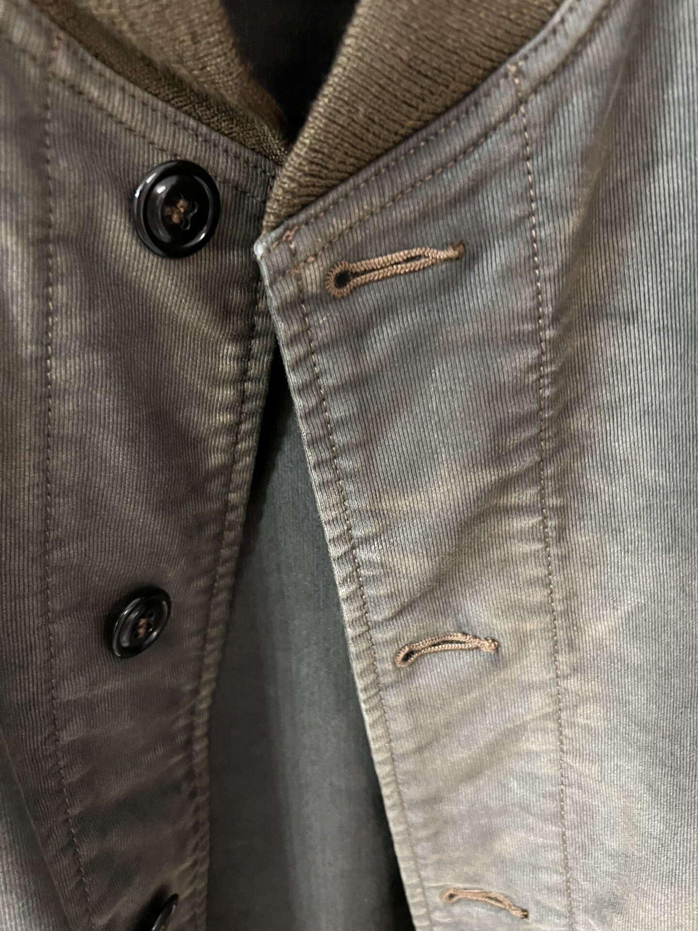 RRL Faded Grayish-Brown Bomber Jacket — back
