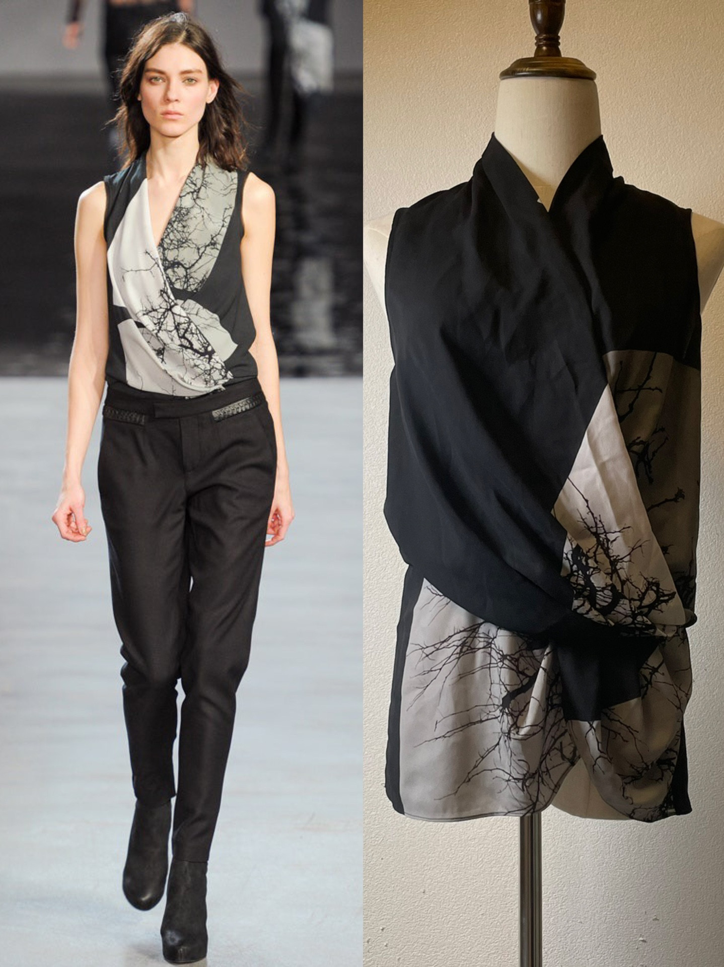 Helmut Lang F/W12 Strapless Wrap Top