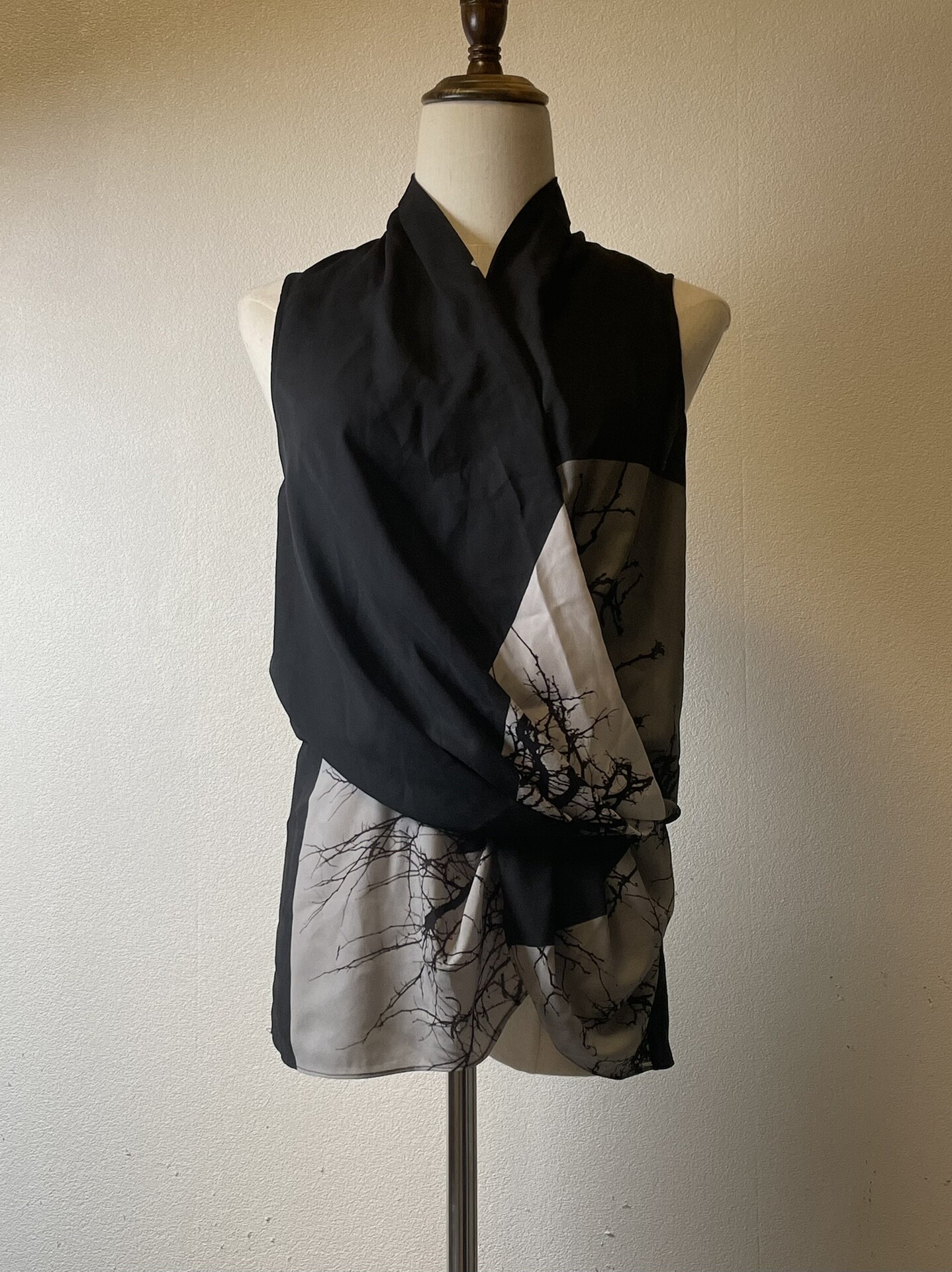 Helmut Lang F/W12 Strapless Wrap Top — back