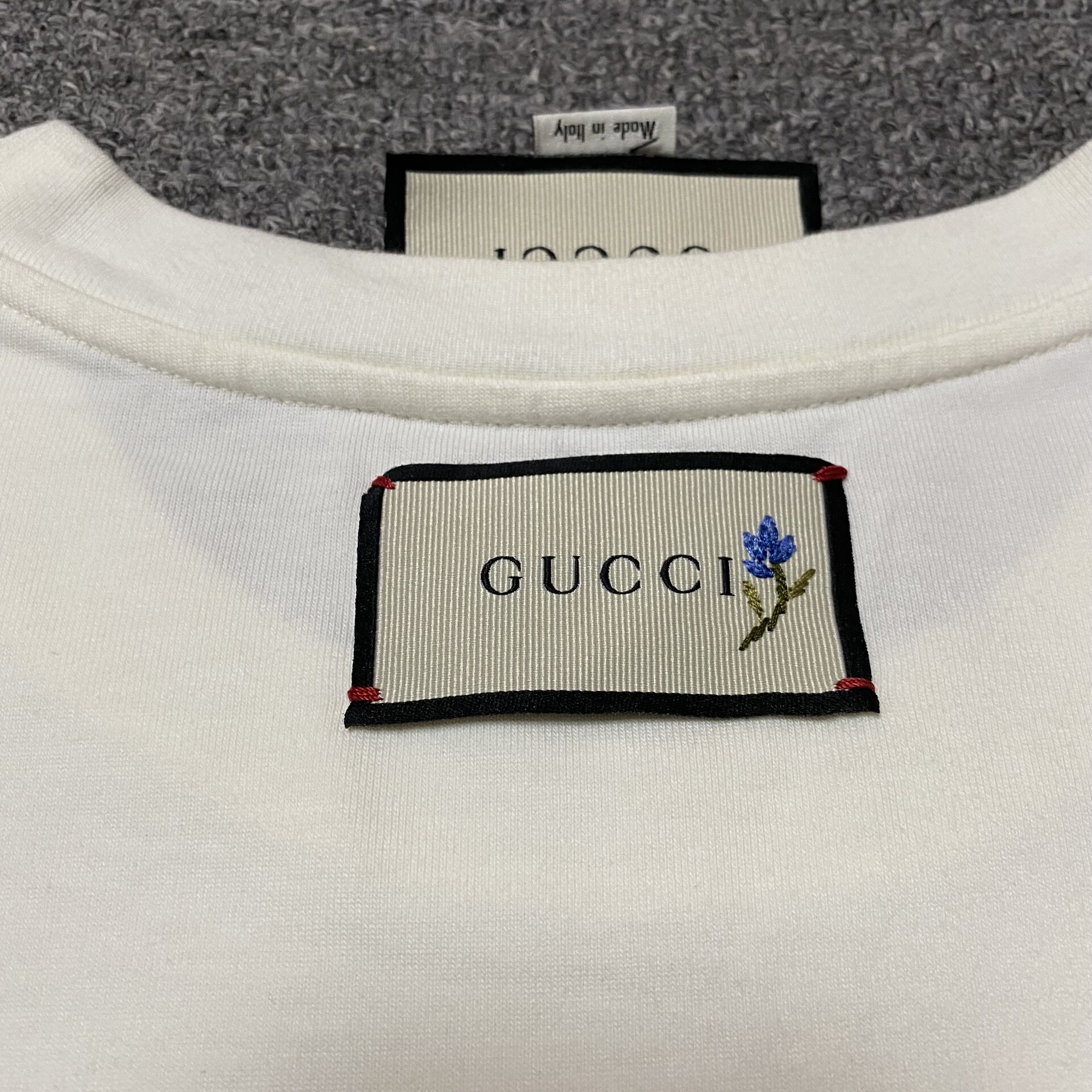 Gucci THE FACE Short Sleeve T-Shirt — label