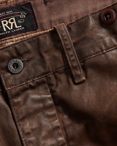 RRL Oil-Wax Military Straight Pants — detail