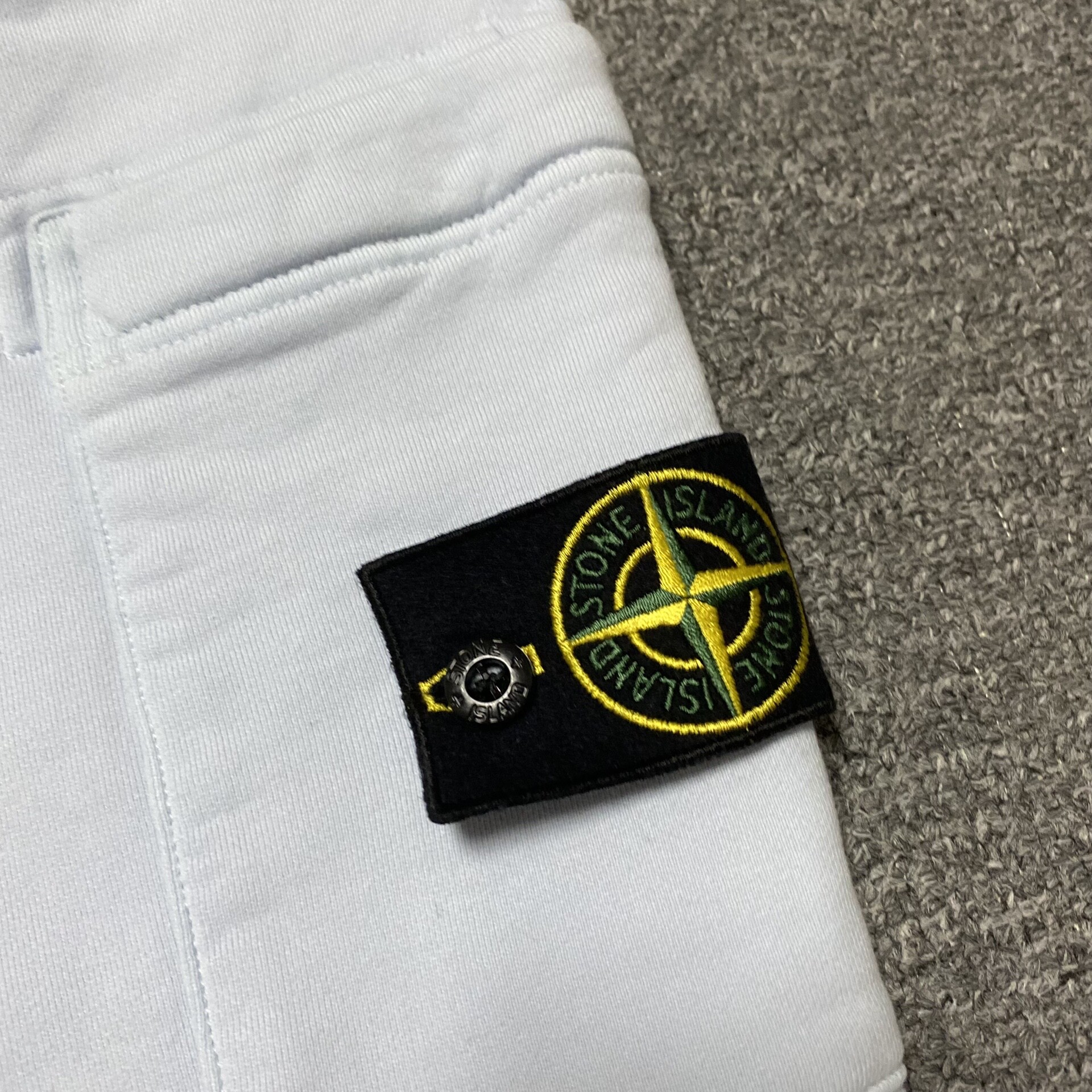Stone Island Pale Blue Jogger Sweatpants — back