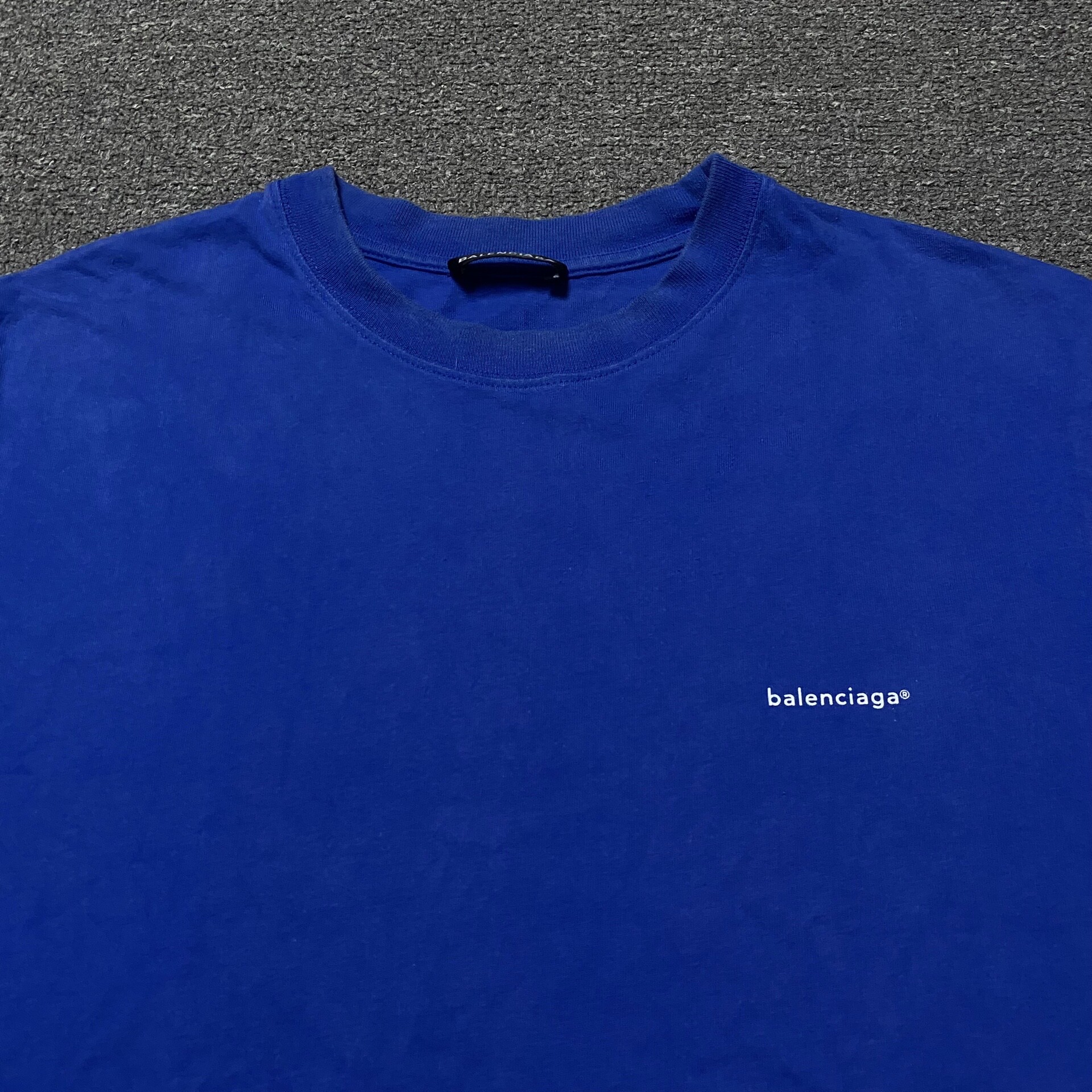 Balenciaga Logo Short Sleeve T-Shirt — detail