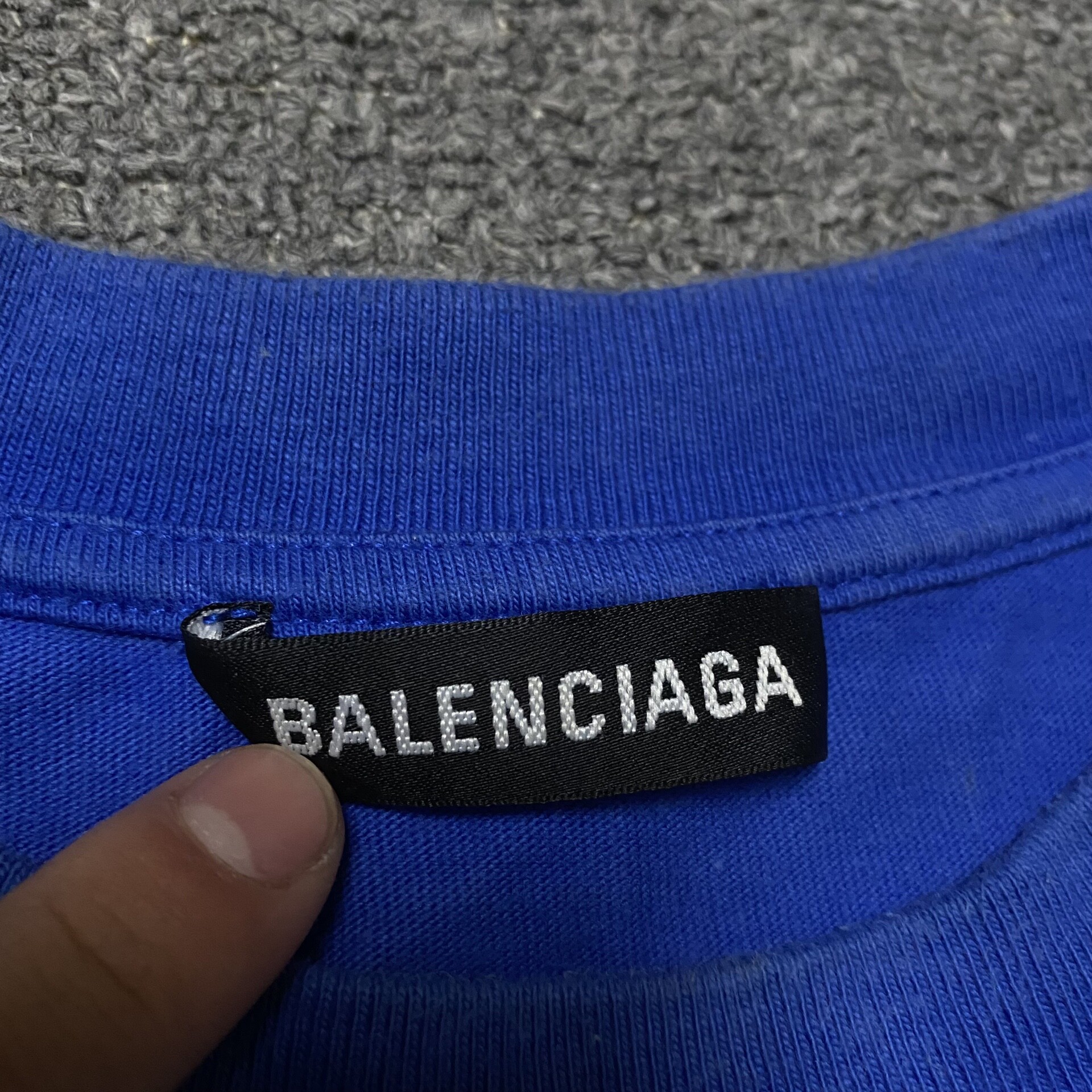 Balenciaga Logo Short Sleeve T-Shirt — back