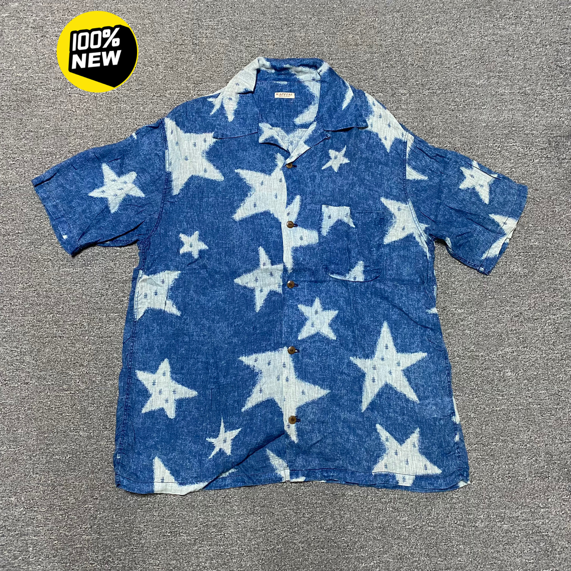 KAPITAL Star Pattern Short-Sleeve Shirt