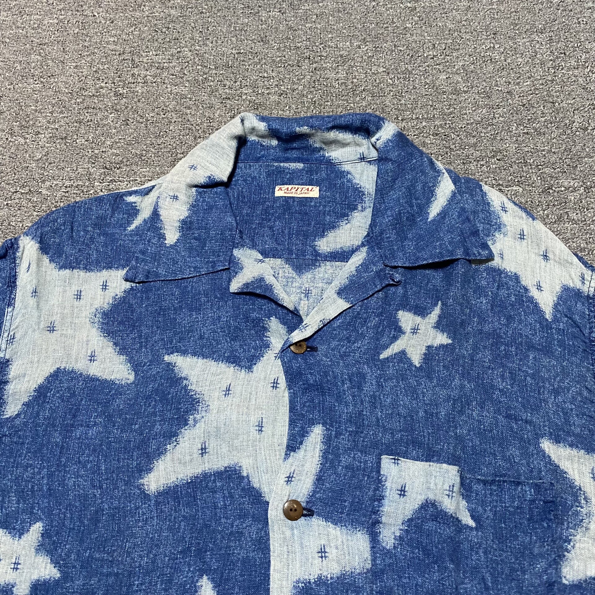 KAPITAL Star Pattern Short-Sleeve Shirt — detail