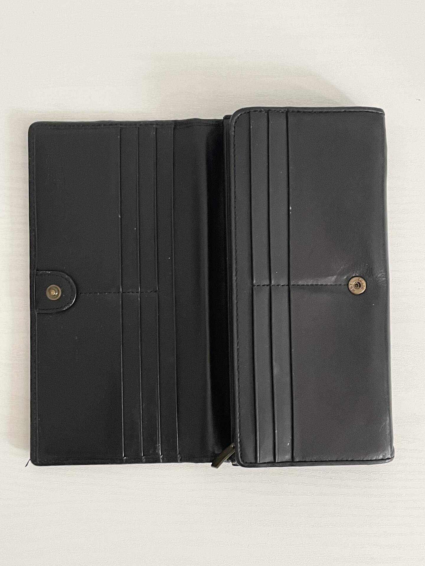 Jean Paul Gaultier Embroidered Leather Wallet — back