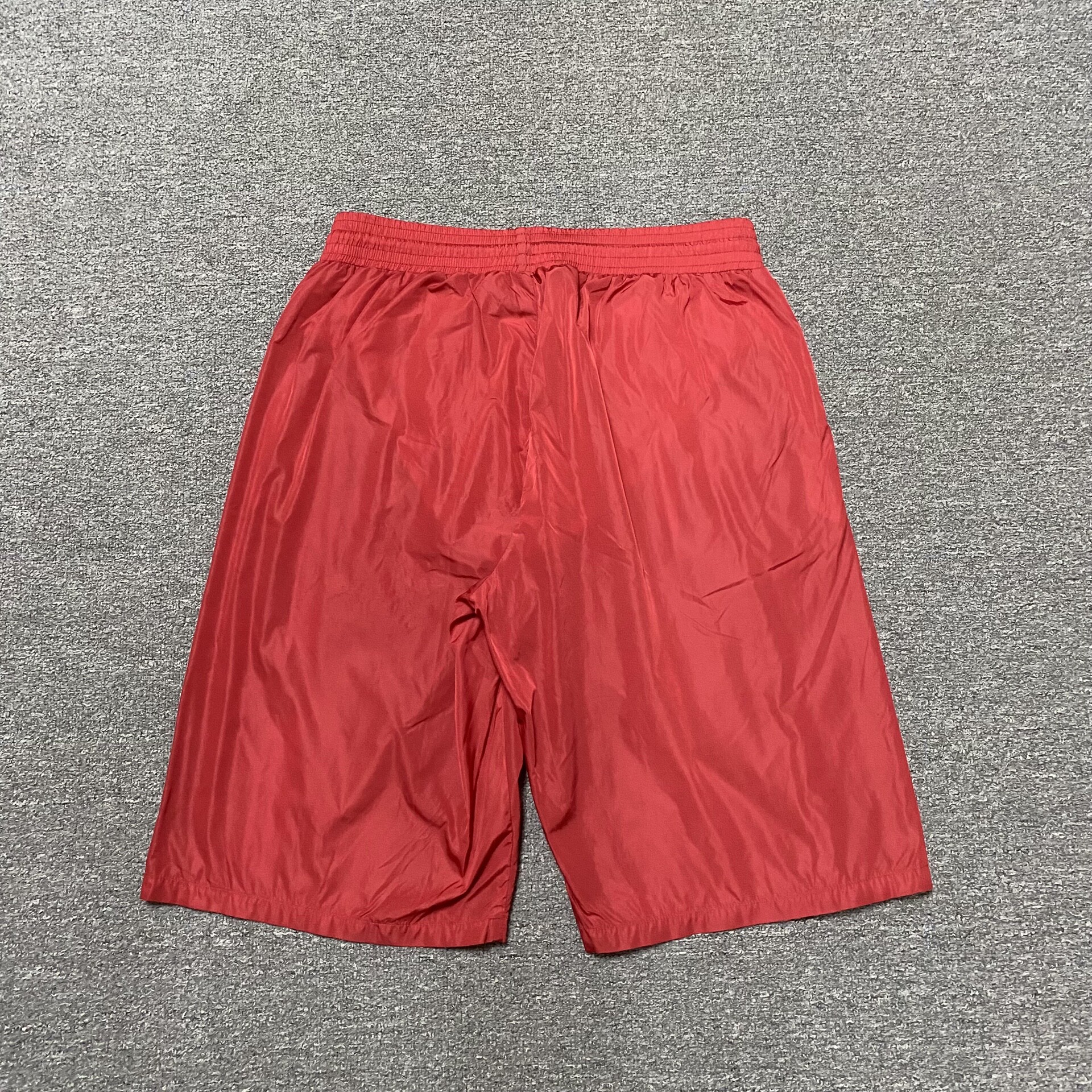 Gucci Red Nylon Belted Shorts — front