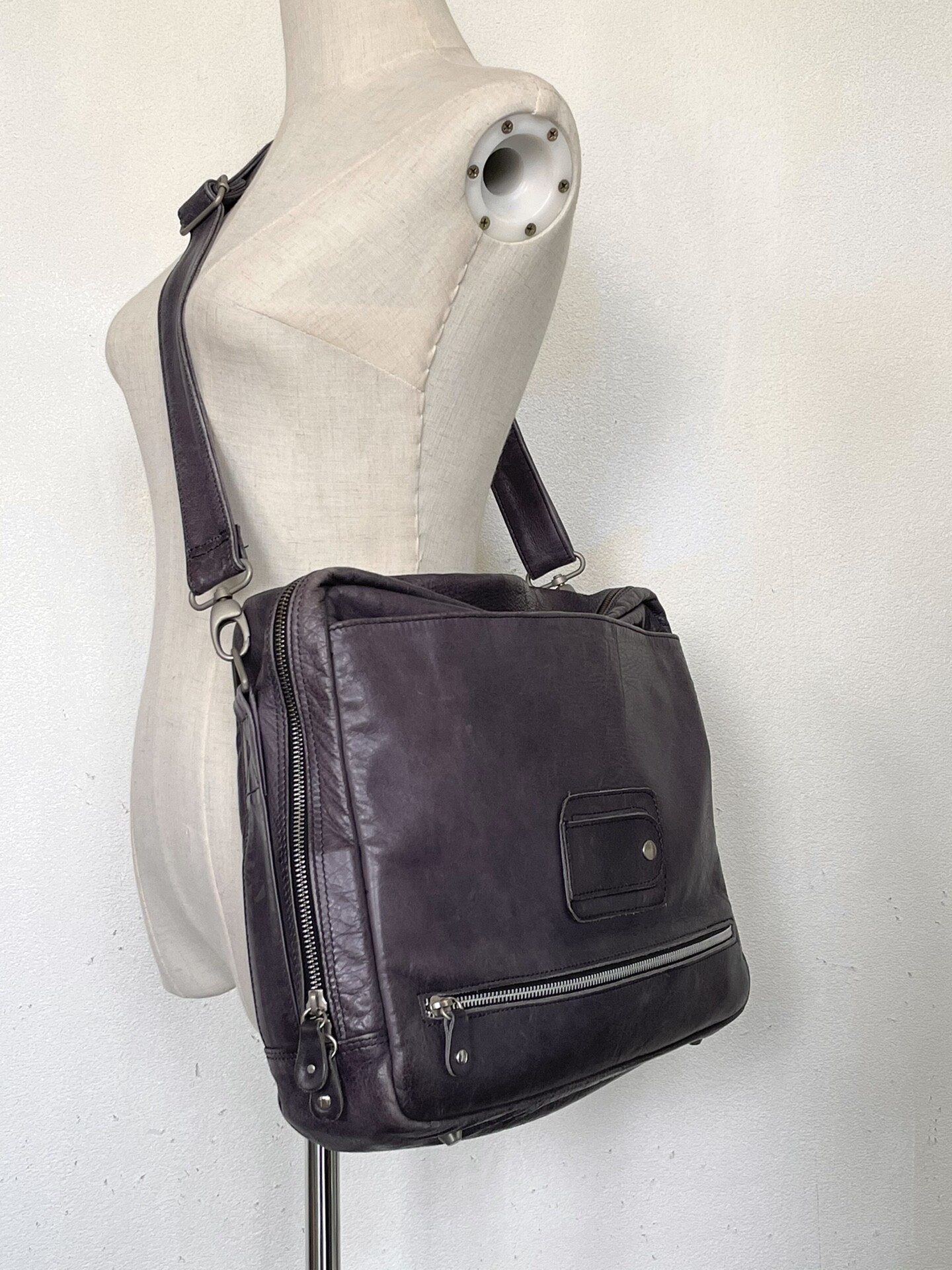Maison Martin Margiela S/S07 Purple Messenger Bag