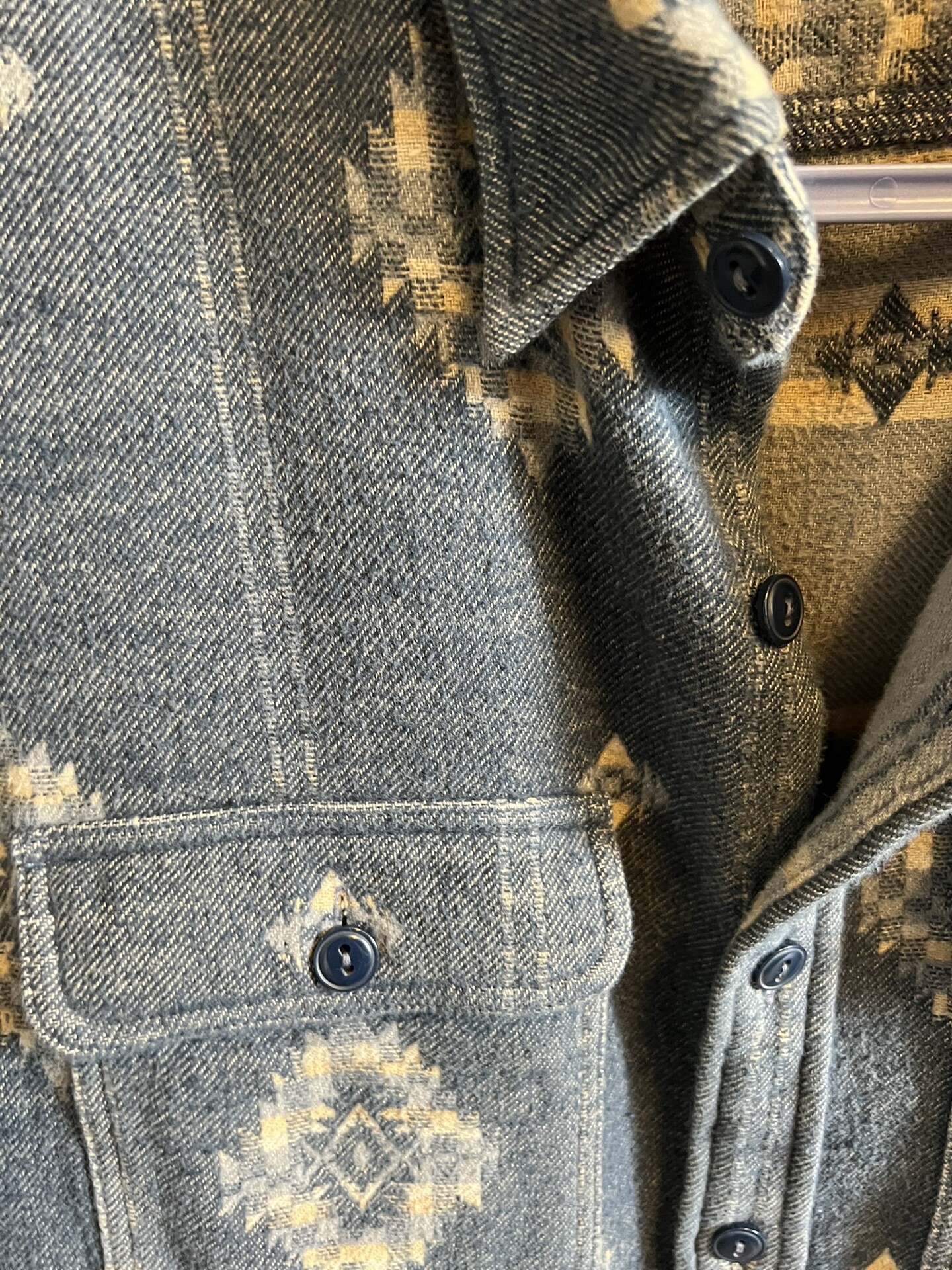 RRL Southwest Pattern Button-Up Shirt — front
