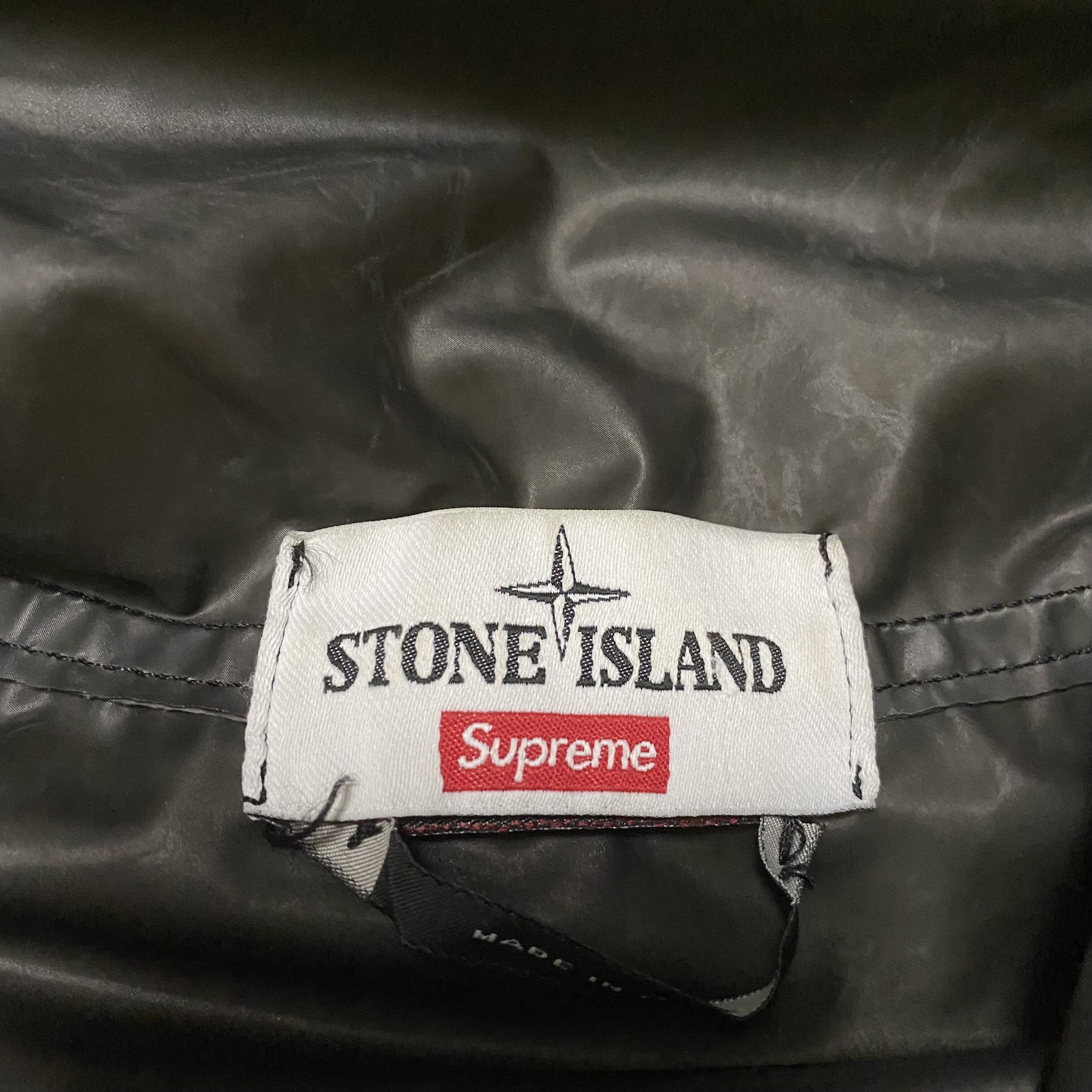 Stone Island Supreme 17FW Anorak Jacket — label