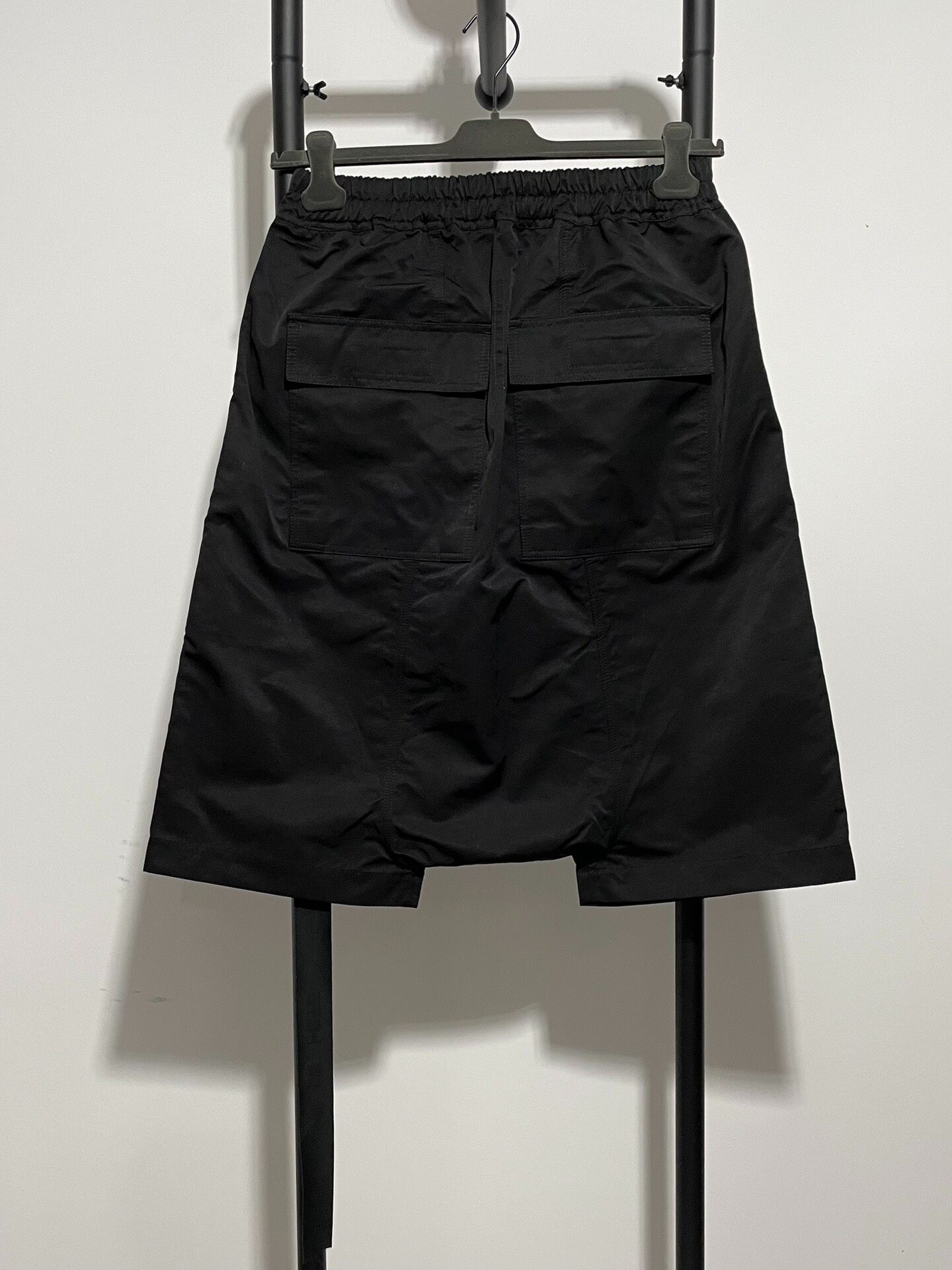 Rick Owens Black M Size Shorts — front