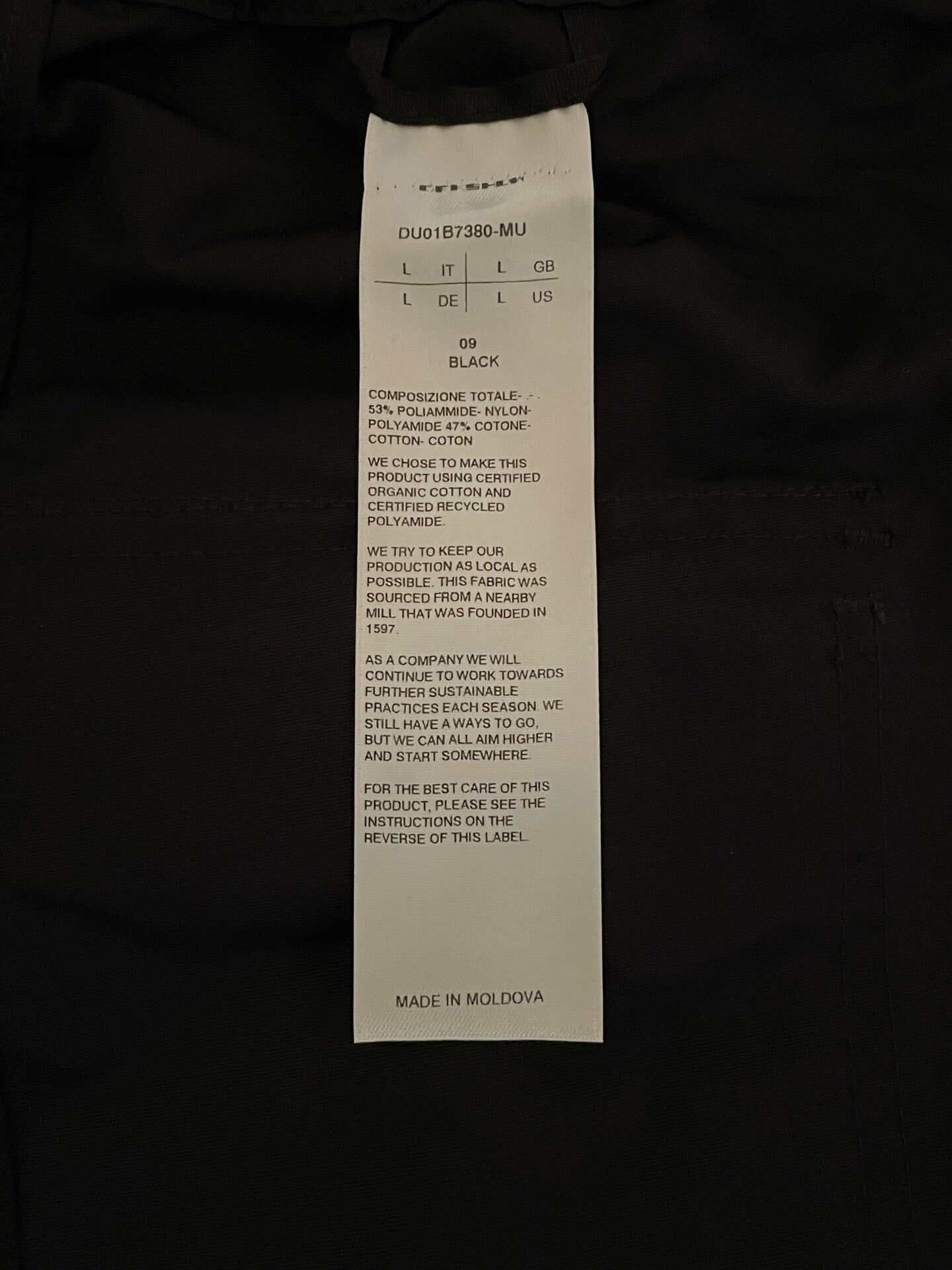 Rick Owens Black M Size Shorts — label